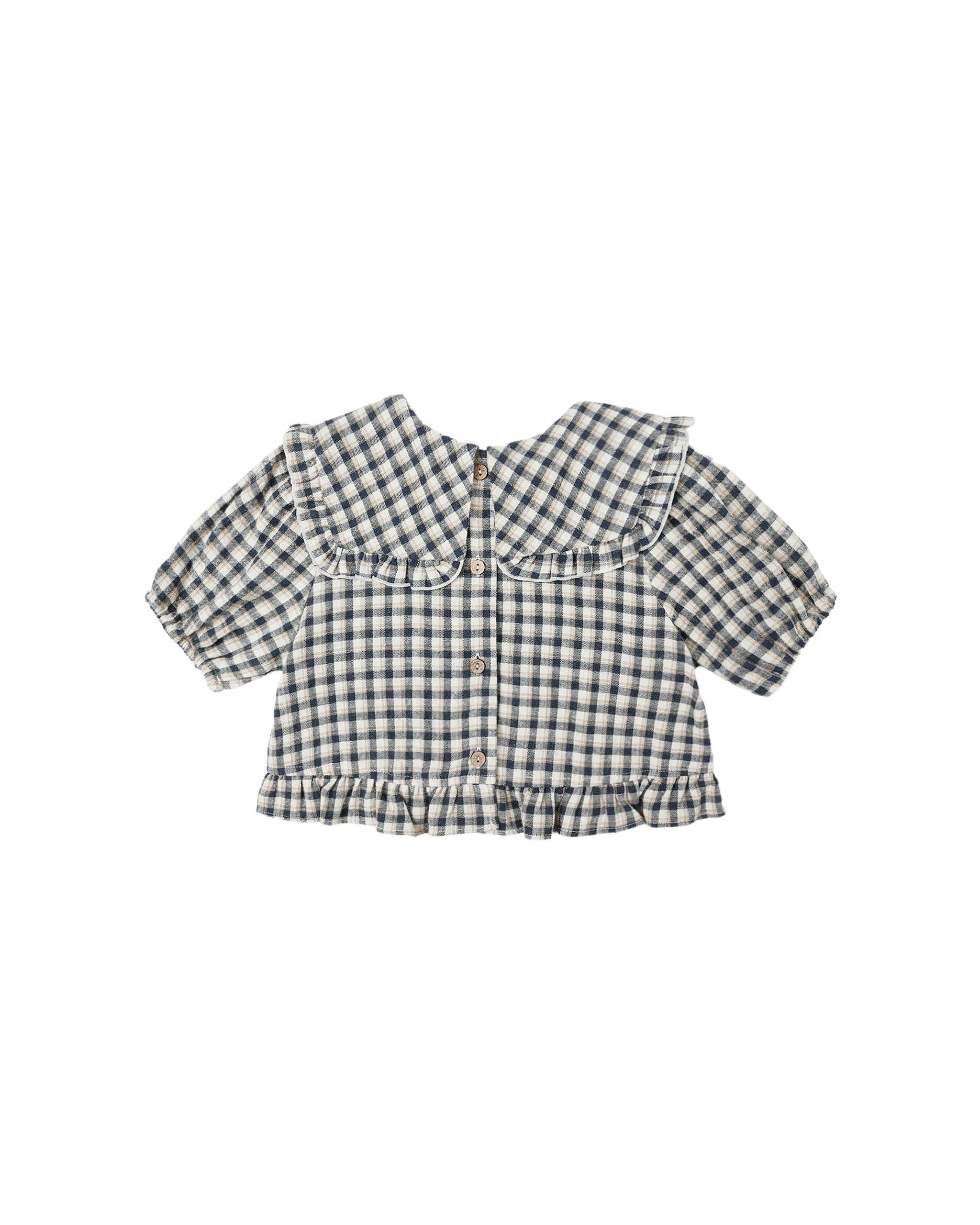 Prairie Blouse || Navy Check