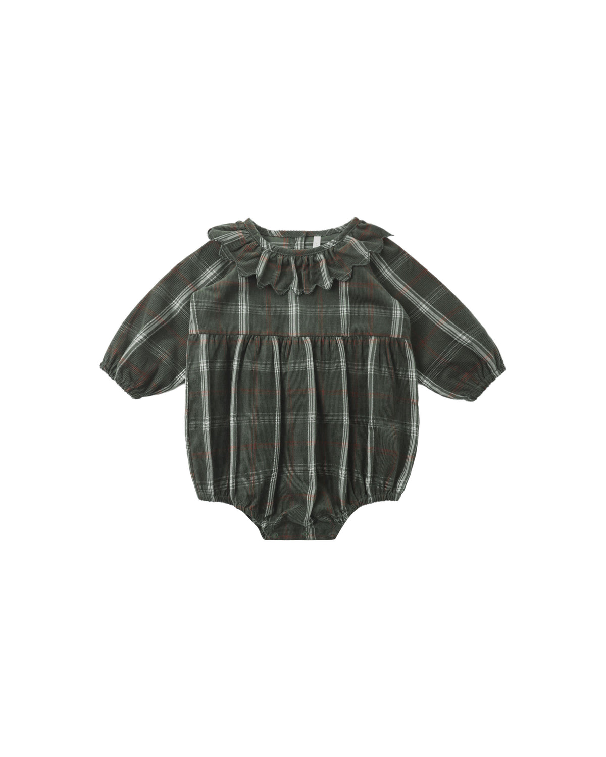 Freya Romper - Holiday Plaid Evergreen