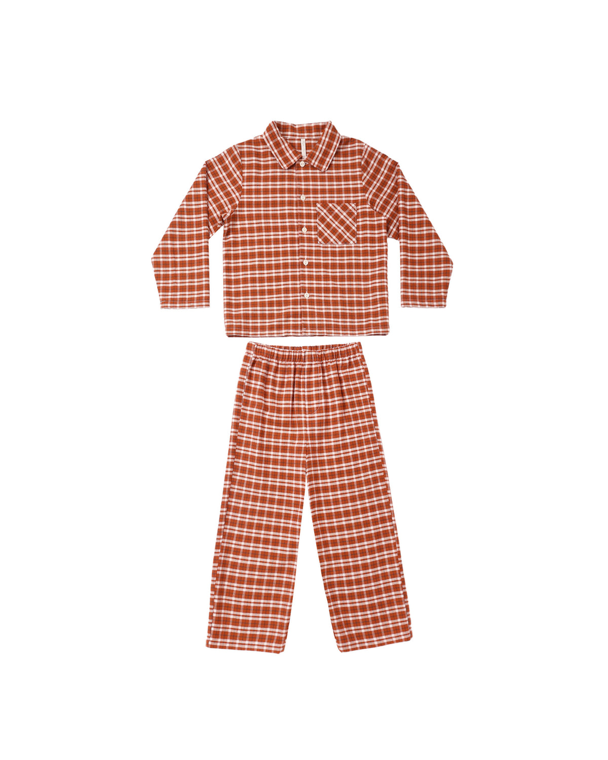 Long Sleeve Pajamas - Ruby Plaid
