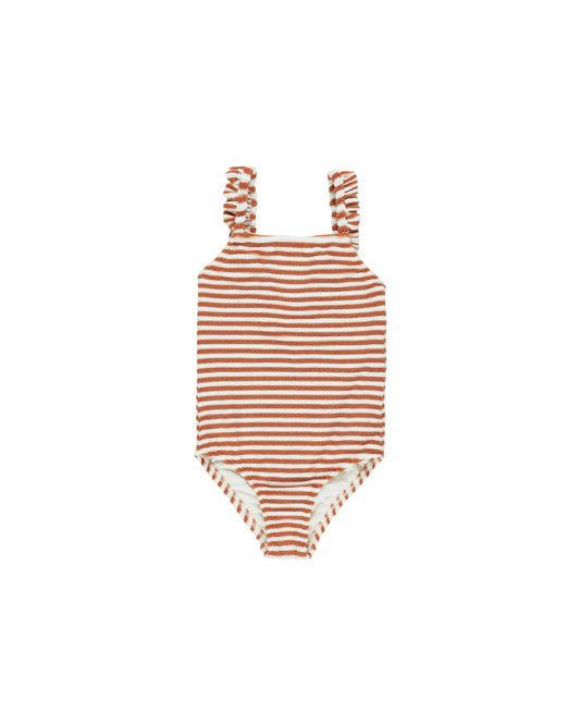 Positano One-Piece || Poppy Stripe