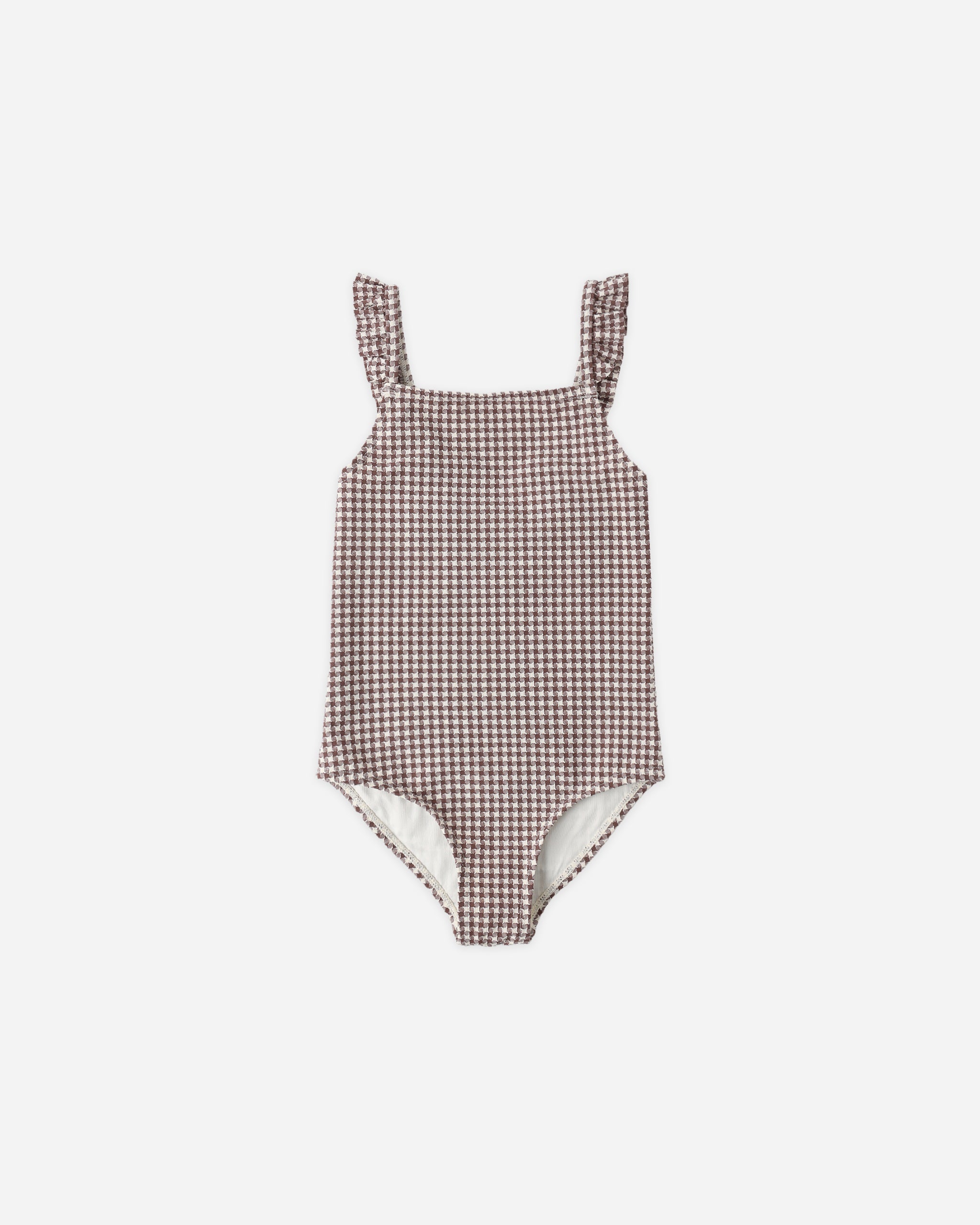 Positano One-Piece || Chocolate Houndstooth