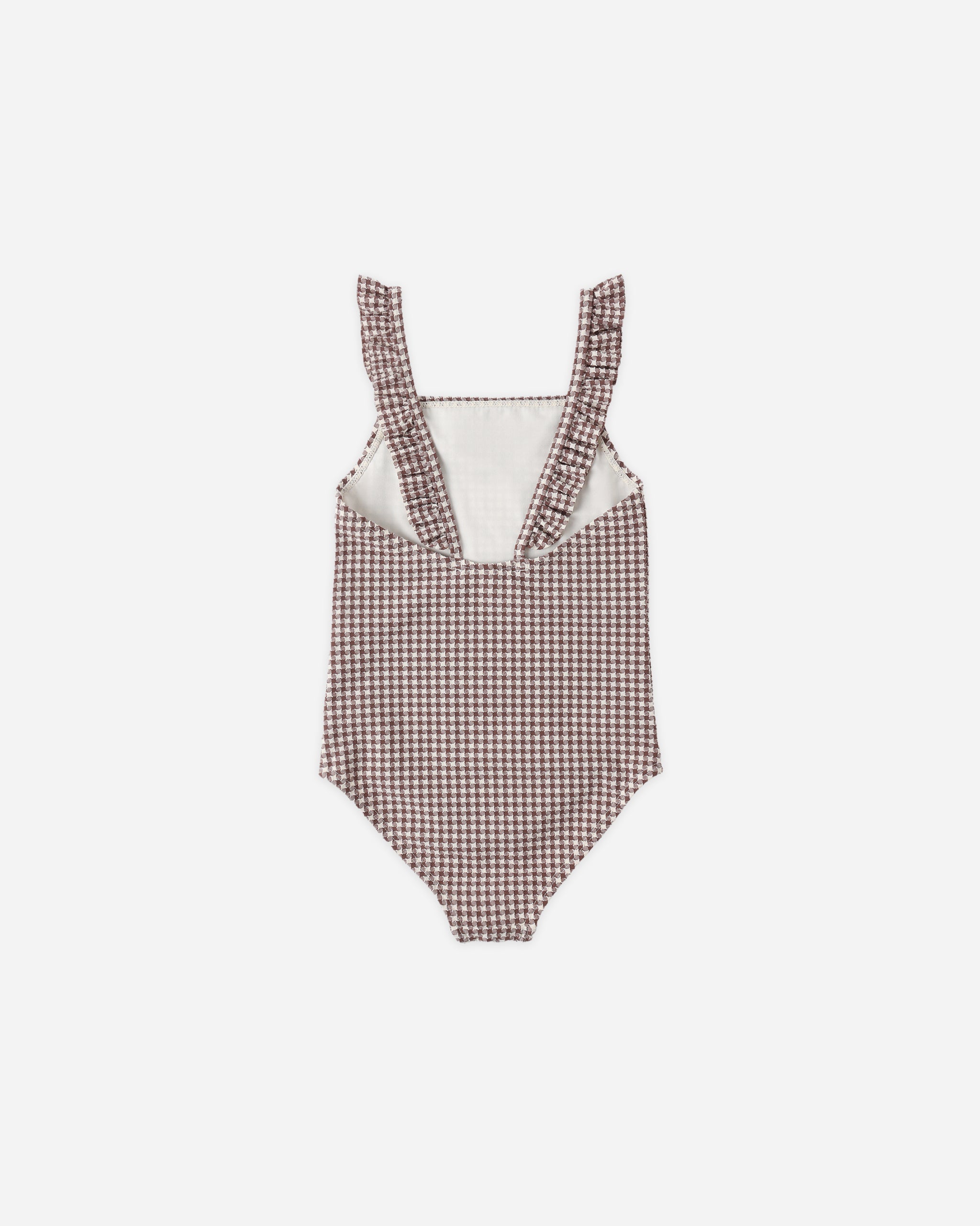 Positano One-Piece || Chocolate Houndstooth