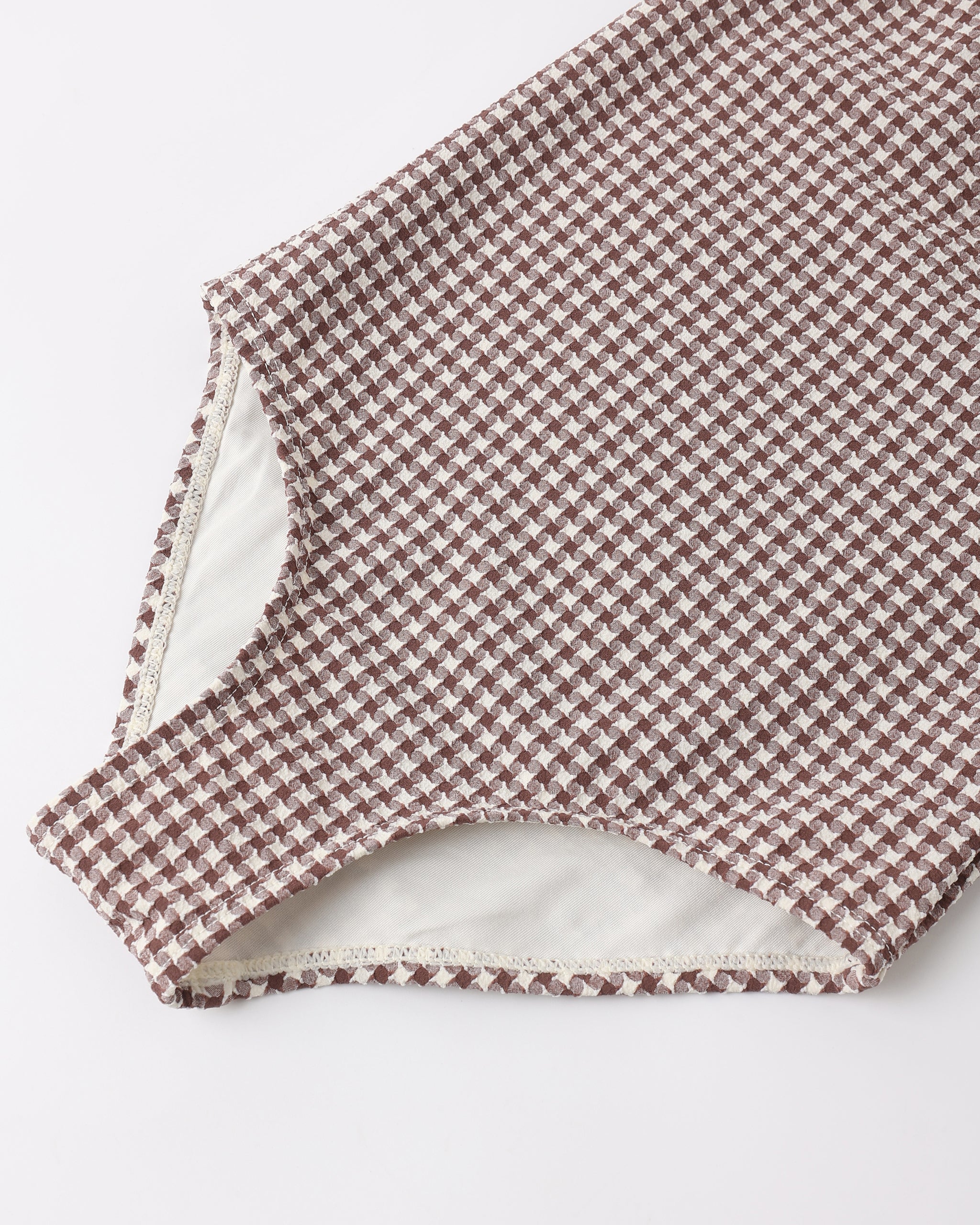Positano One-Piece || Chocolate Houndstooth
