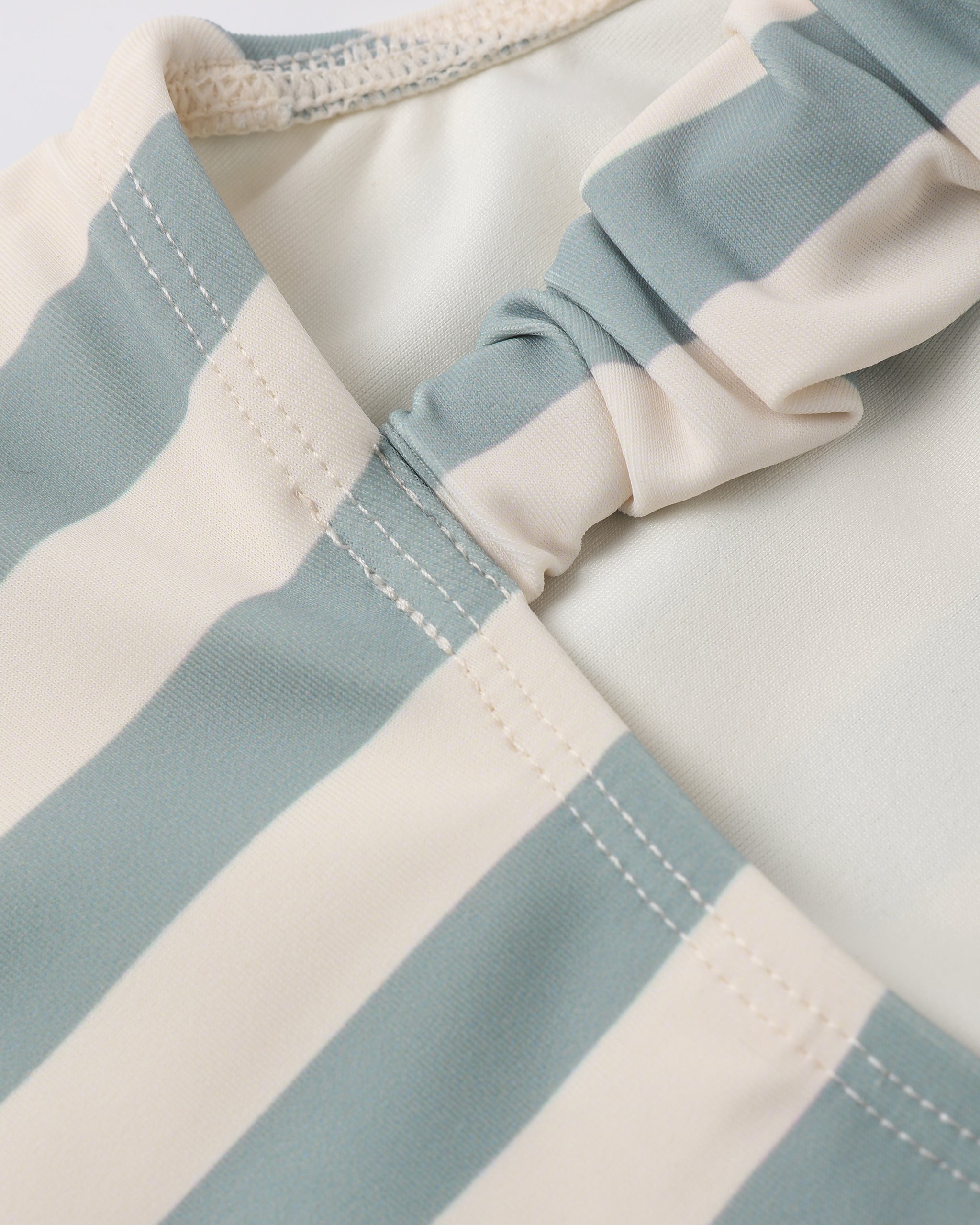 Scrunch One-Piece || Green Stripe