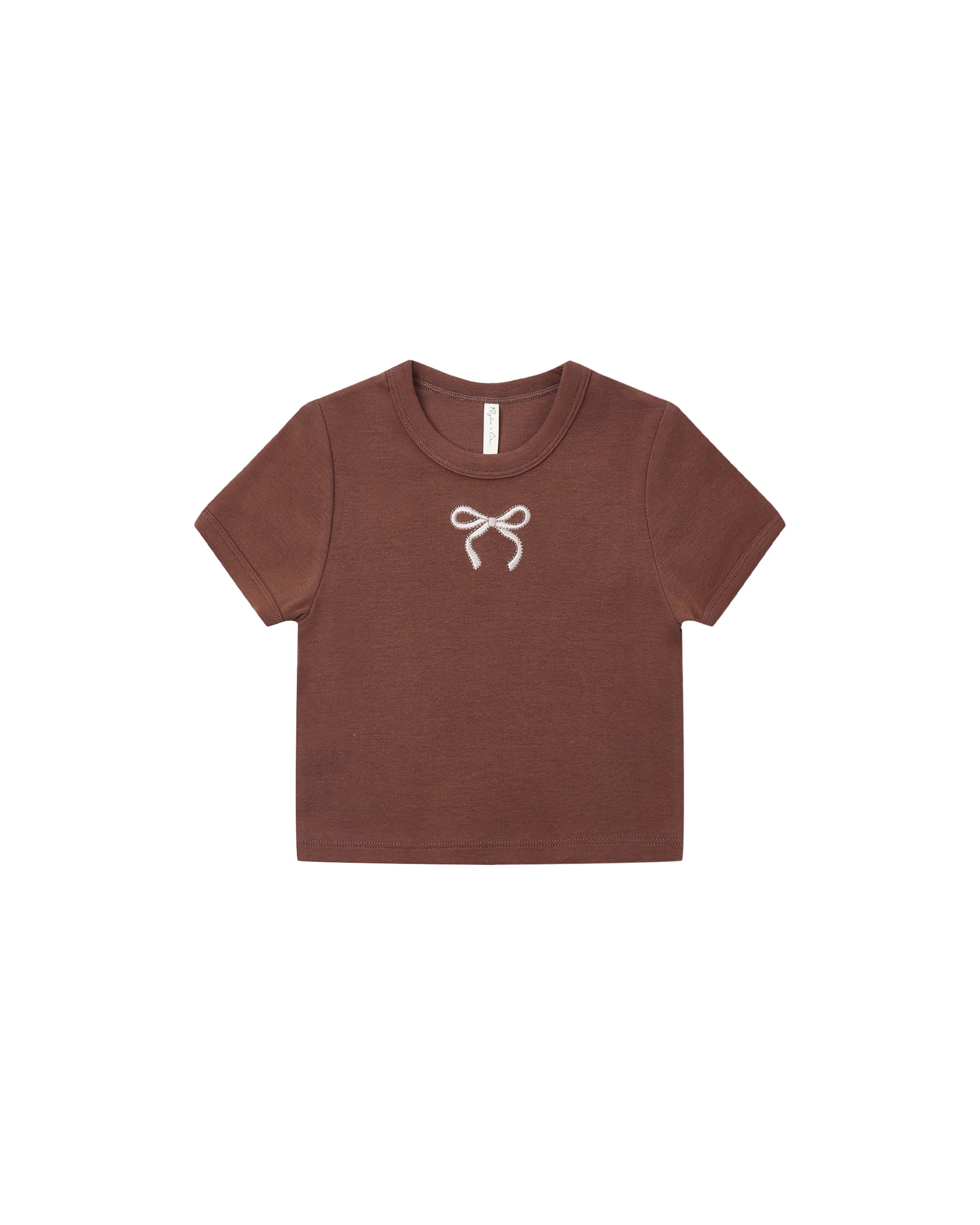 Baby Tee Bow - Mulberry
