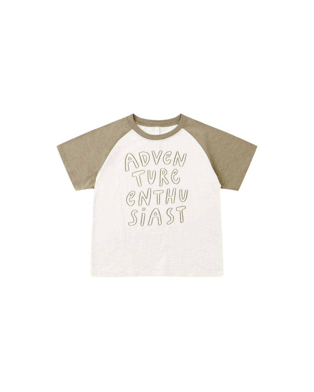 Raglan Short Sleeve Tee - Adventure Enthusiast Olive