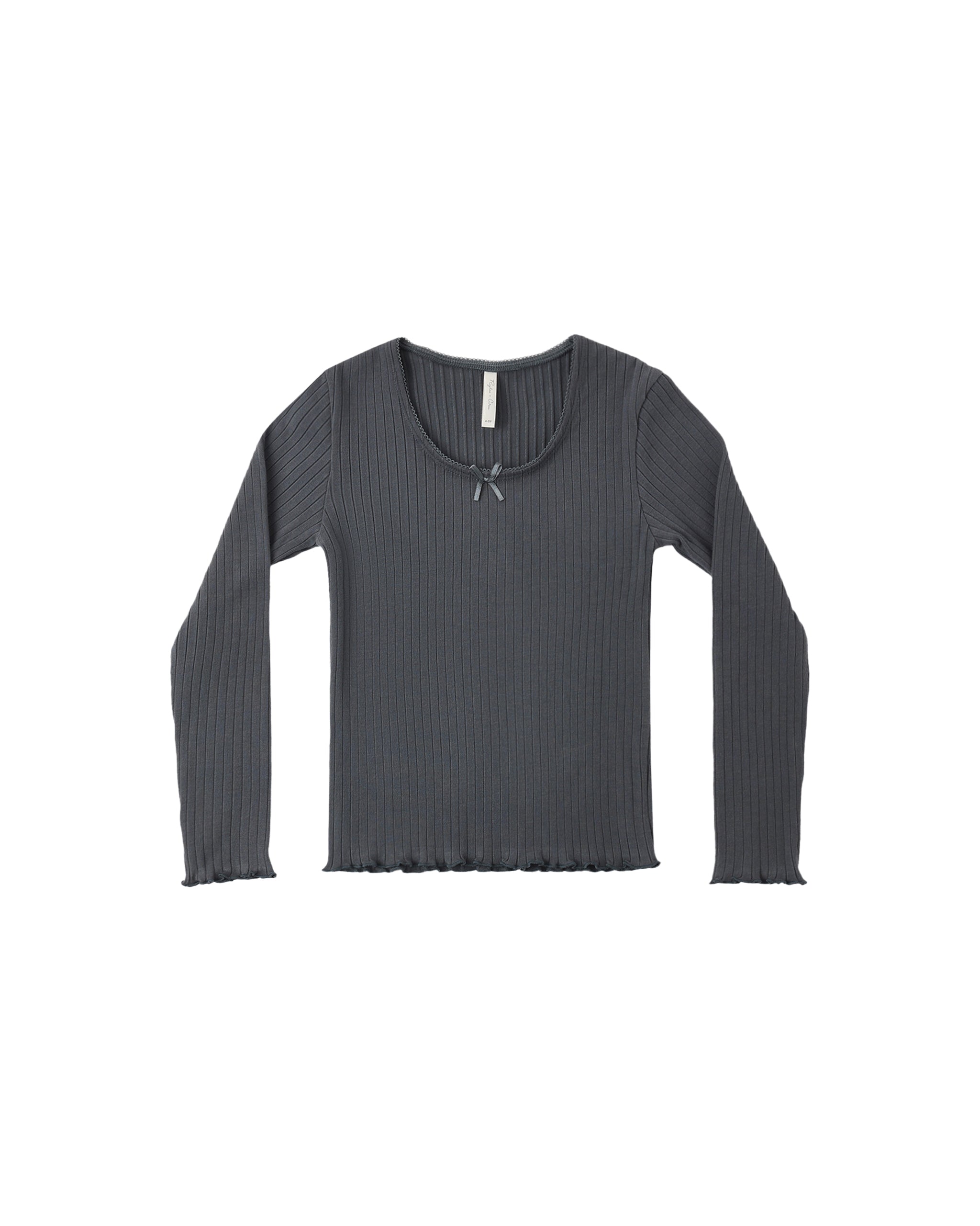 Ribbed Long Sleeve - Midnight