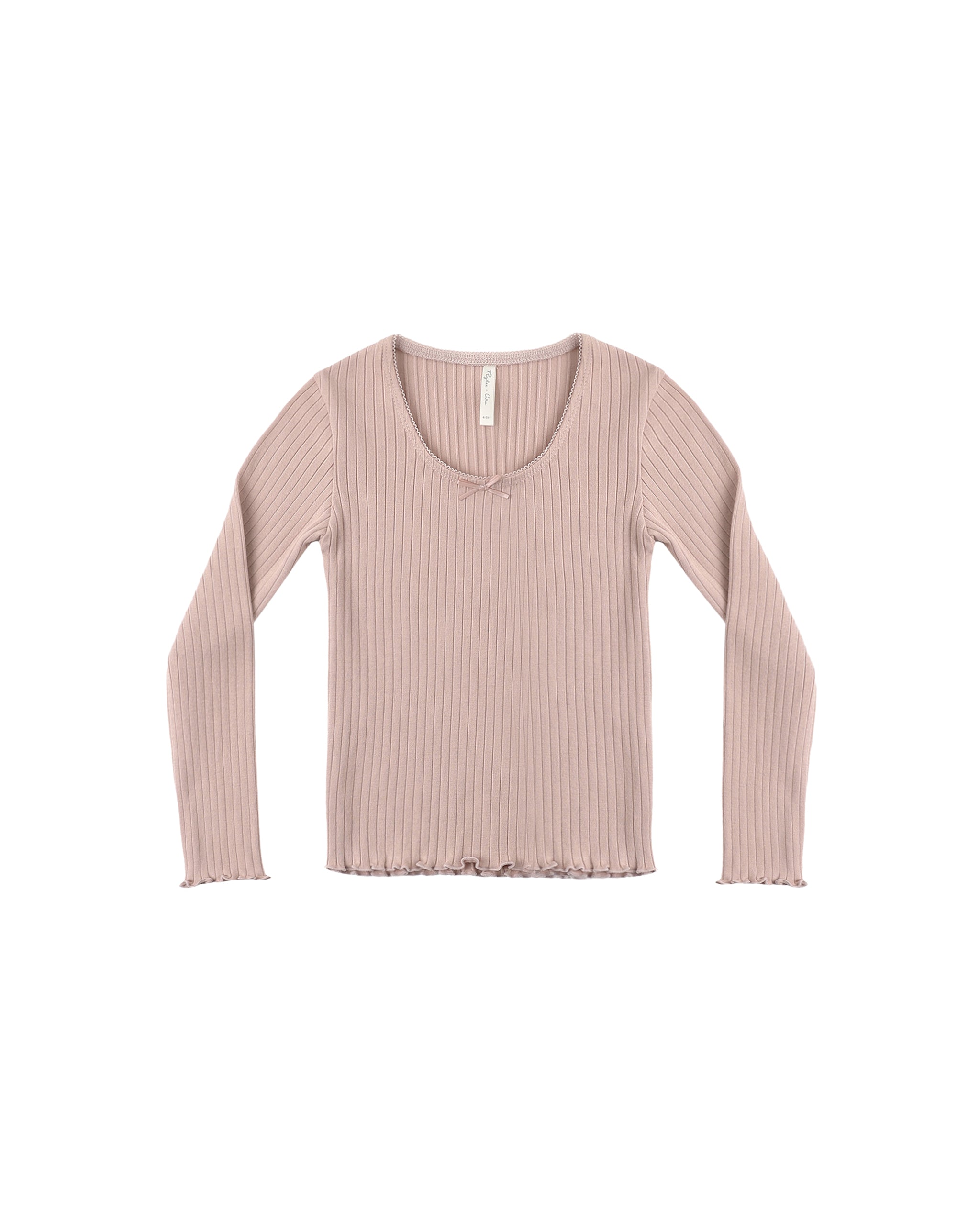 Ribbed Long Sleeve - Rosewood