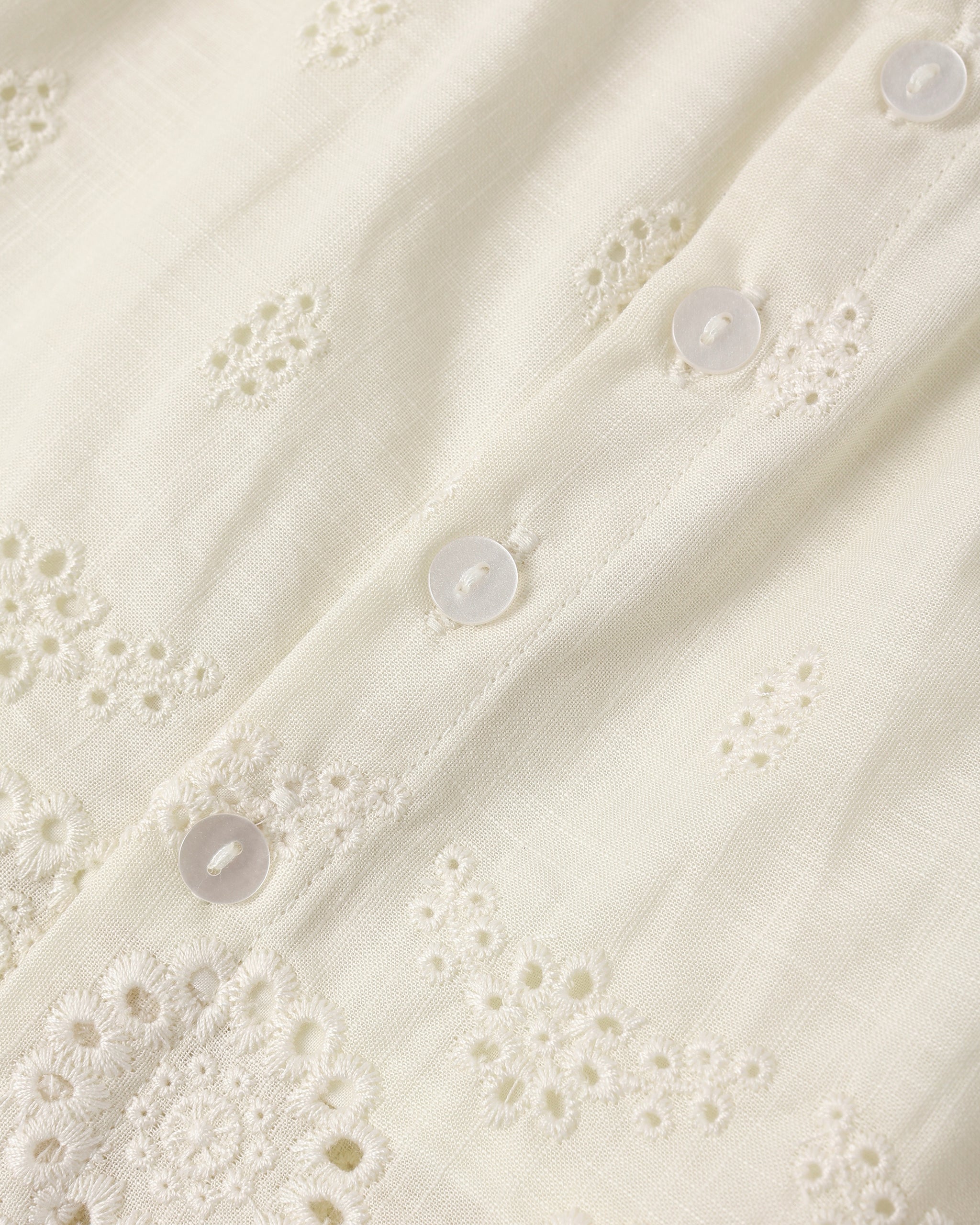 Eyelet Swing Top || Ivory
