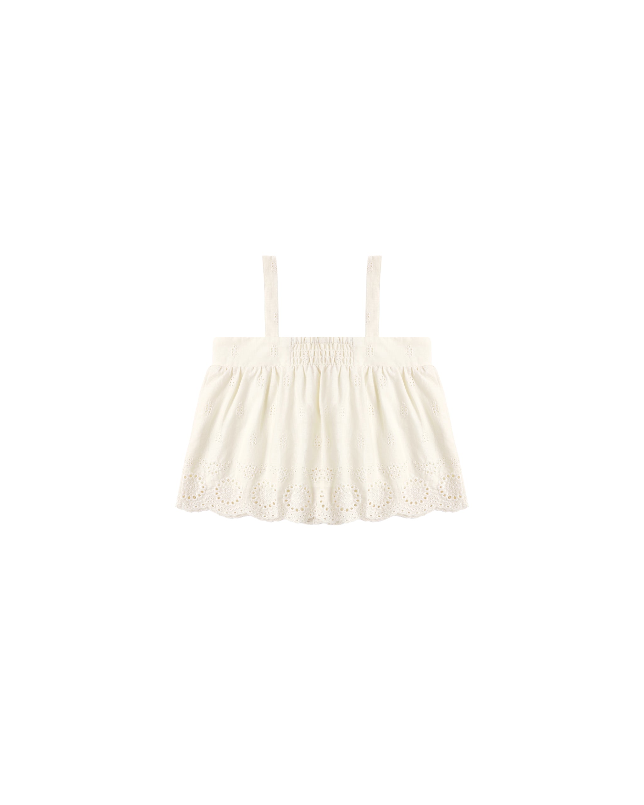 Eyelet Swing Top || Ivory