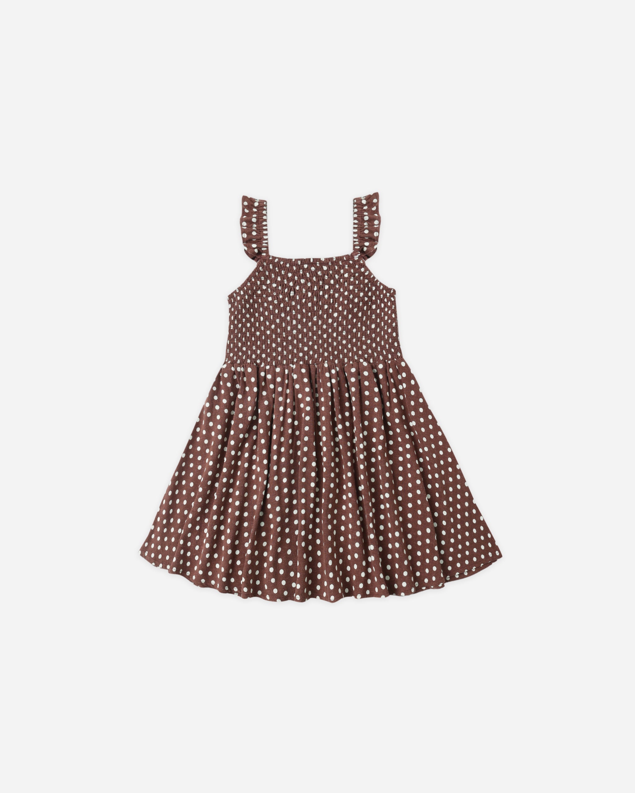Lainey Dress || Chocolate Polka Dot