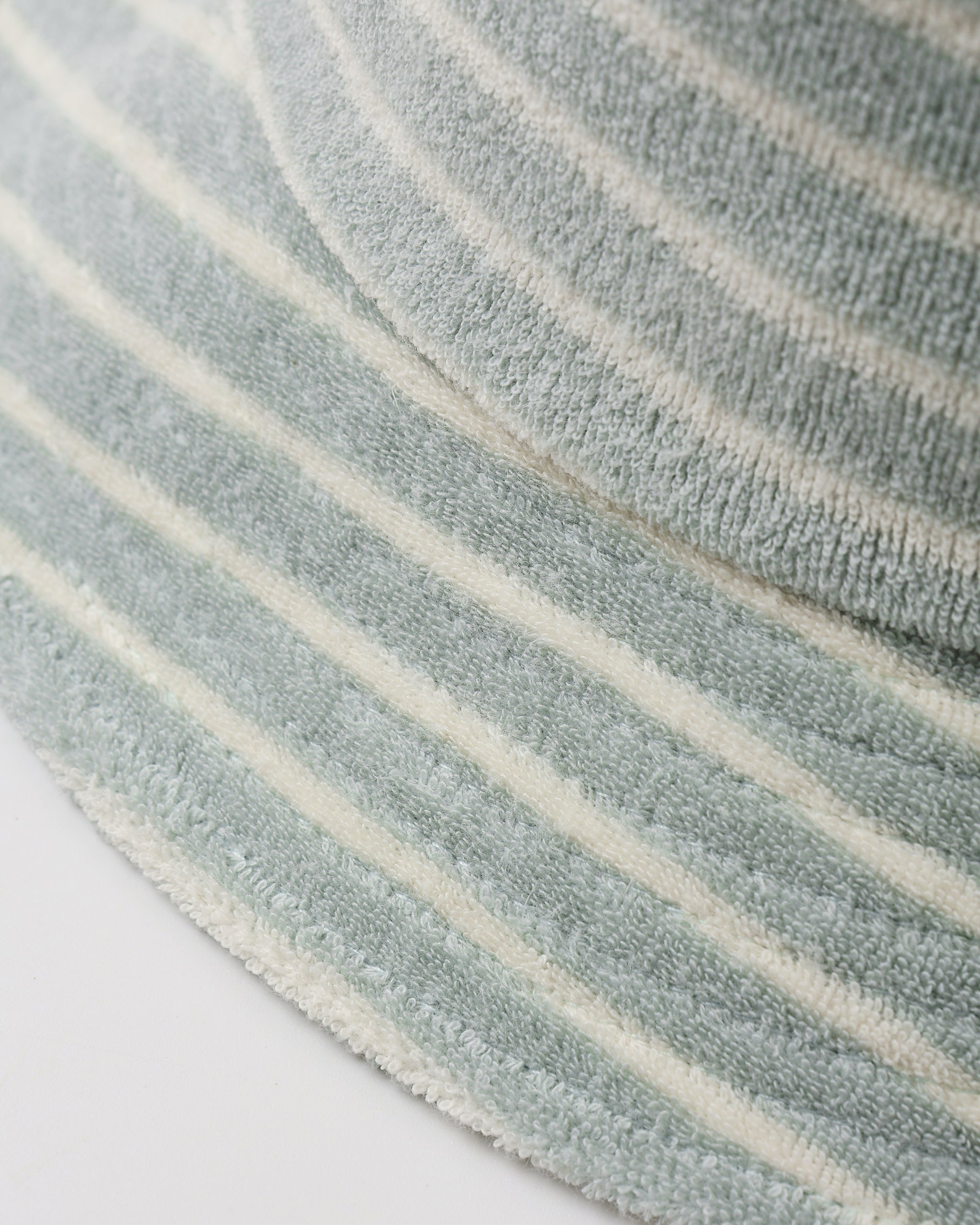 Bucket Hat || Seafoam Terry Stripe