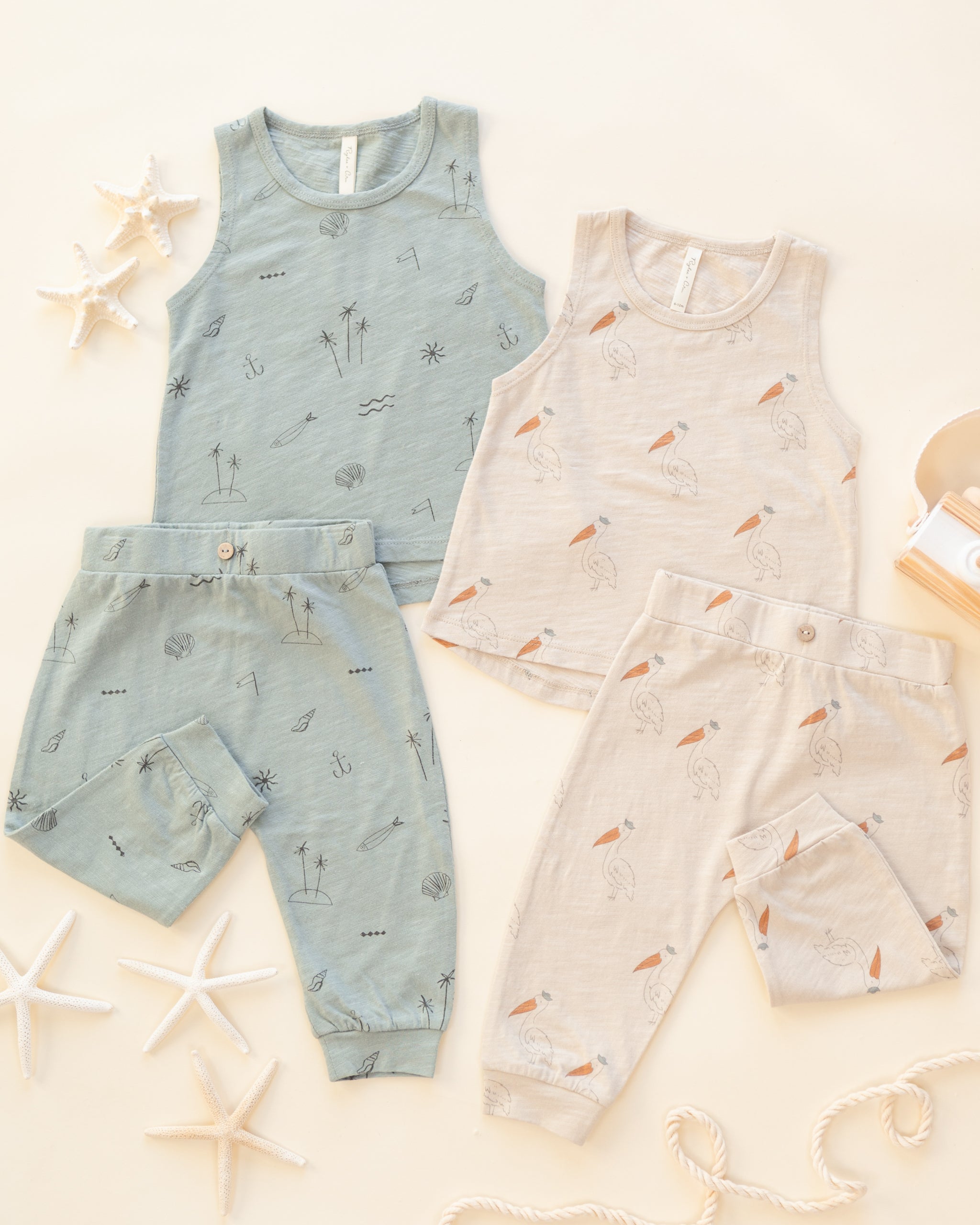 Tank + Slouch Pant Set || Coastal