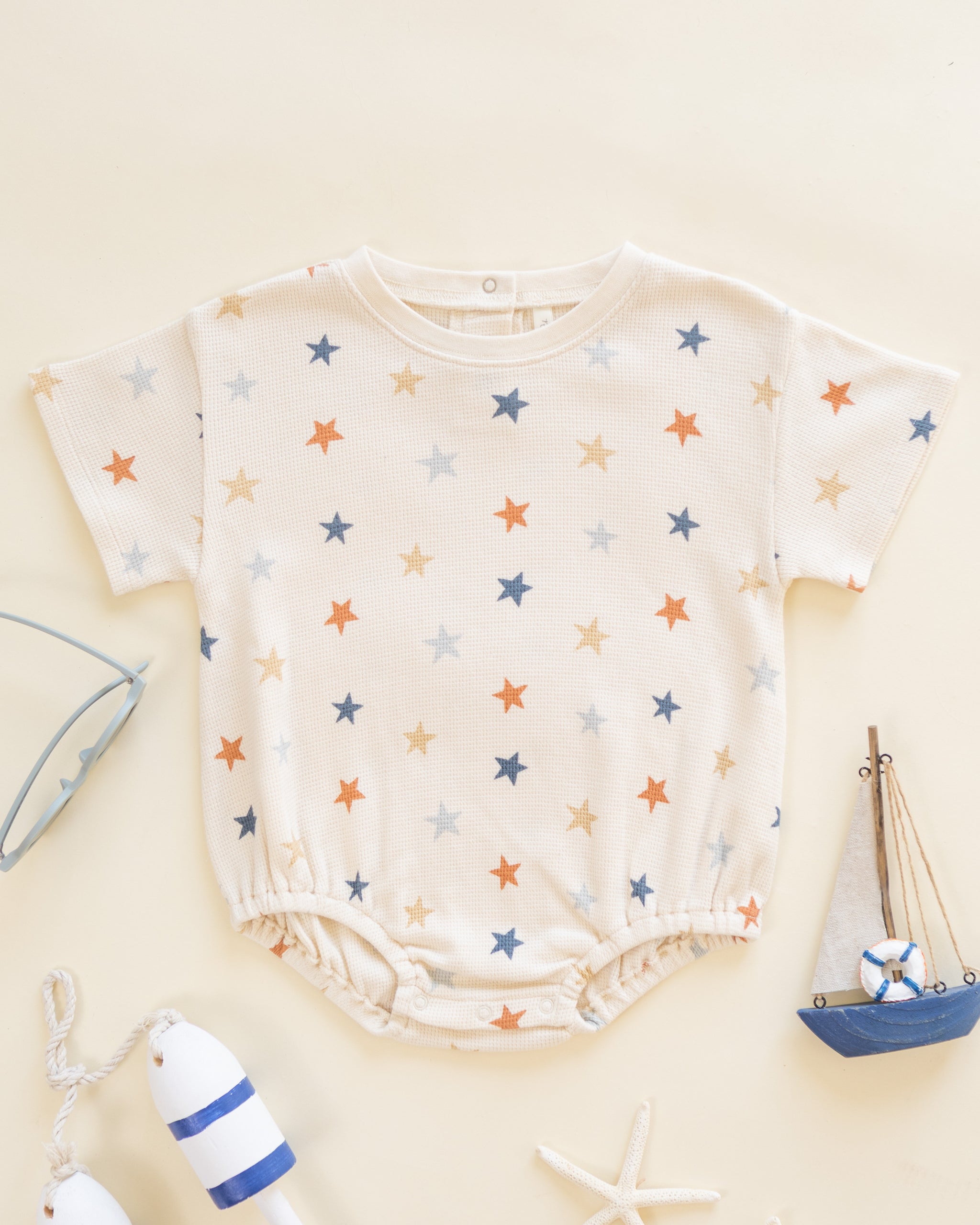 Relaxed Bubble Romper || Stars