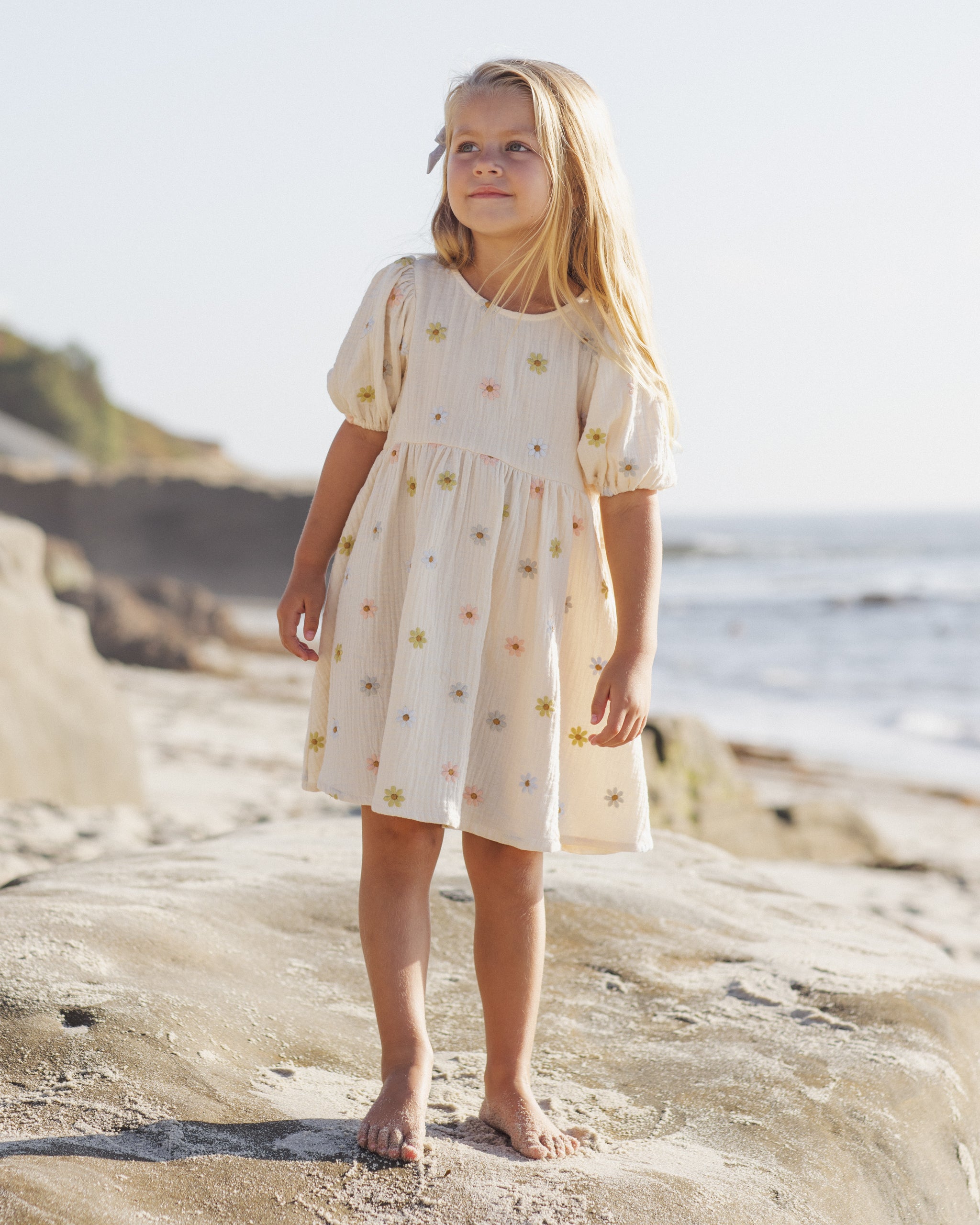 Marley Dress || Embroidered Daisies