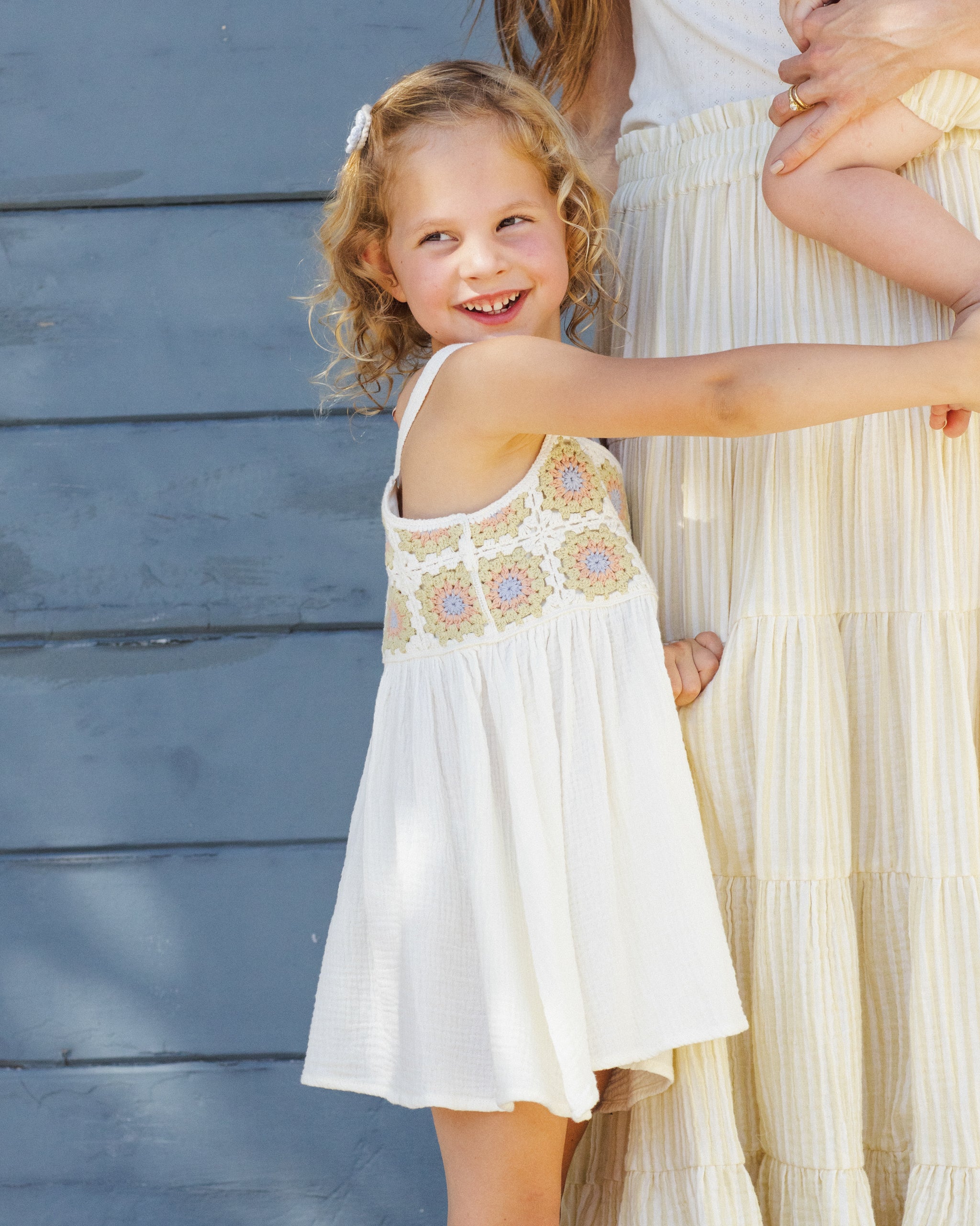 Crochet Sundress || Citron Daisy Check