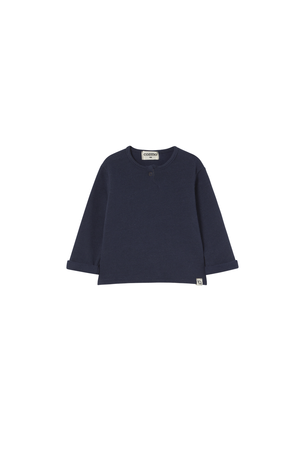 Soft Brushed Knit Baby Sweater - Navy