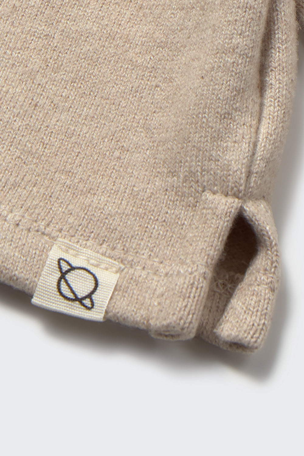 Remo Brushed Soft Knit Baby Sweater - Stone
