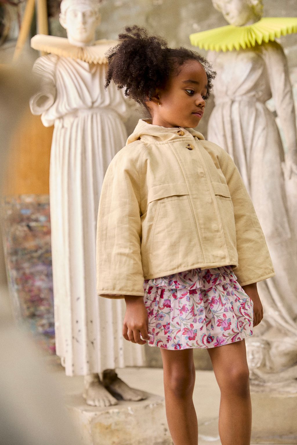 Skirt Roumia - Cream Floral Haven