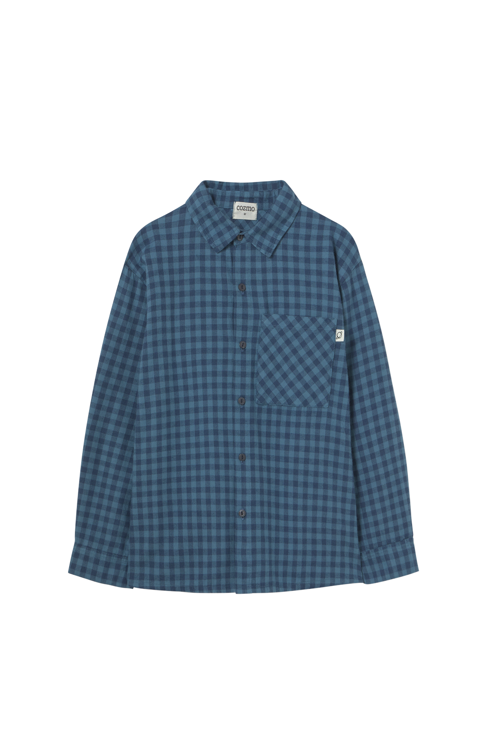Gingham Flannel Shirt - Blue Midnight