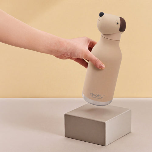 Bestie Water Bottle - Beige Dog 16 oz