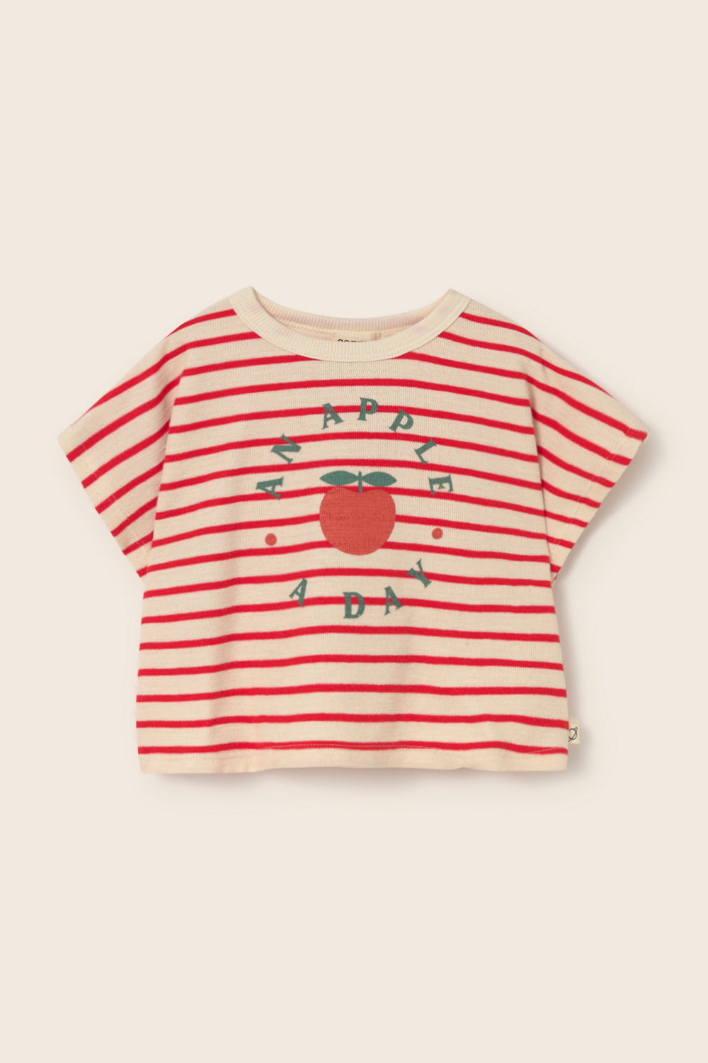 Selva Double-Faced Striped Cotton T-Shirt - Tomato