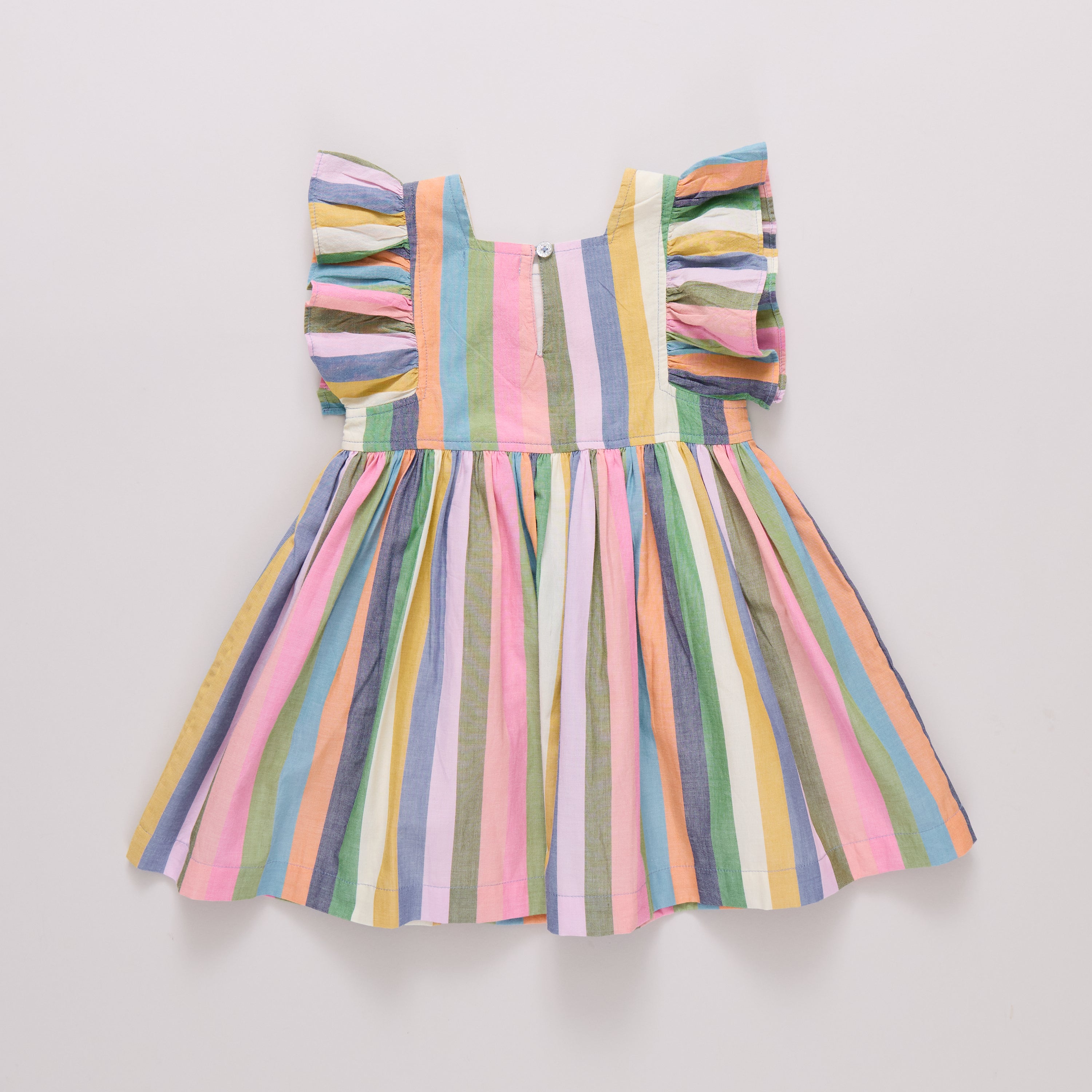 Girls Elsie Dress - Parade Stripe