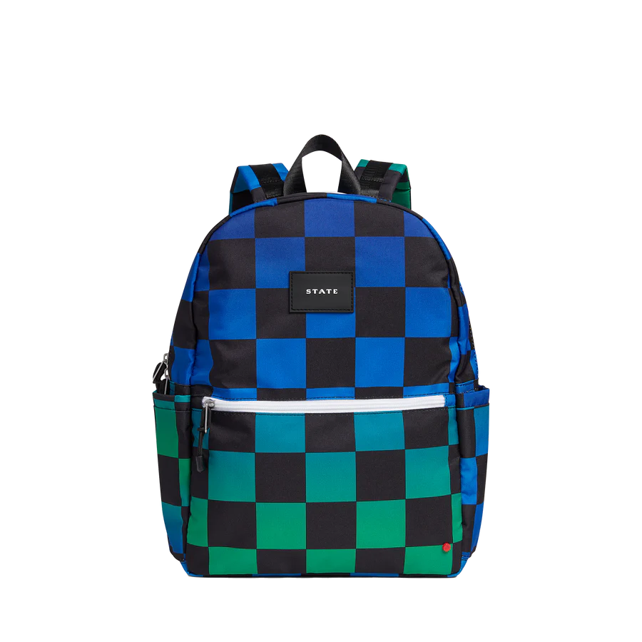 Kane Backpack - Blue Checkerboard