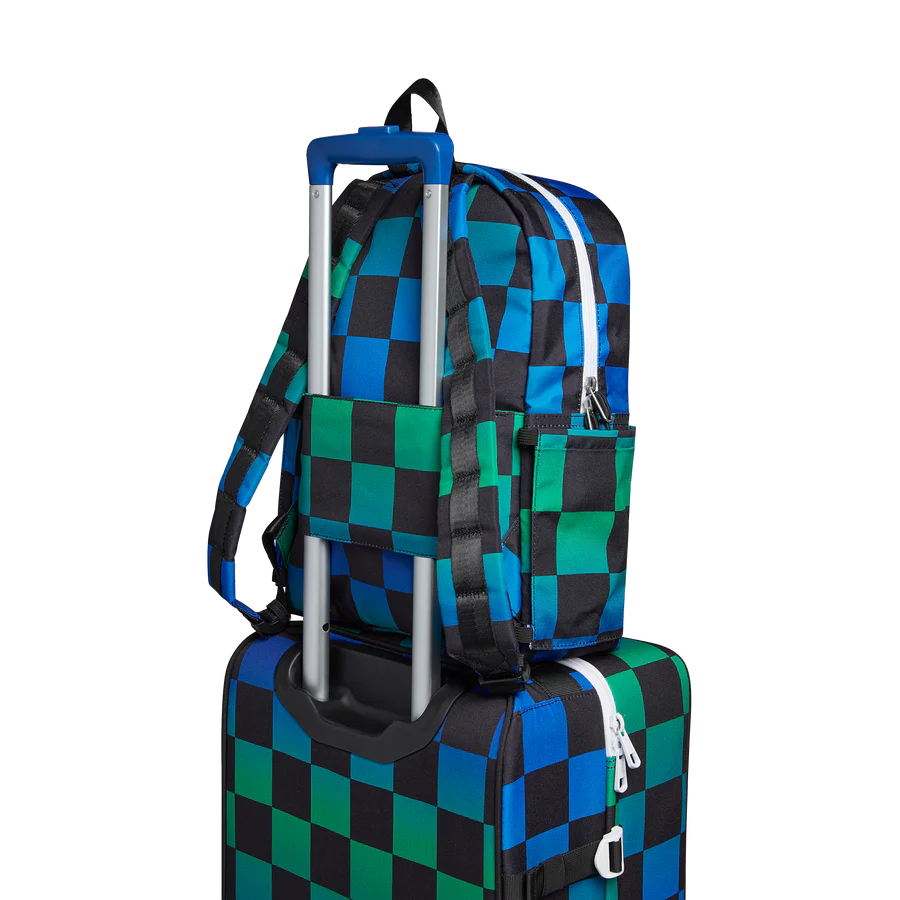 Kane Backpack - Blue Checkerboard