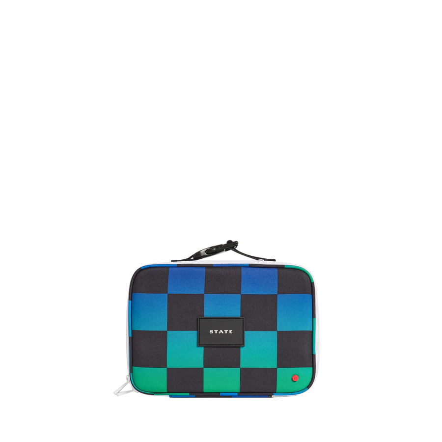 Rodgers Lunch Box - Blue Checkerboard