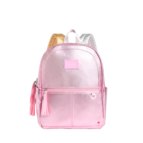 Kane Backpack - Pink, Silver