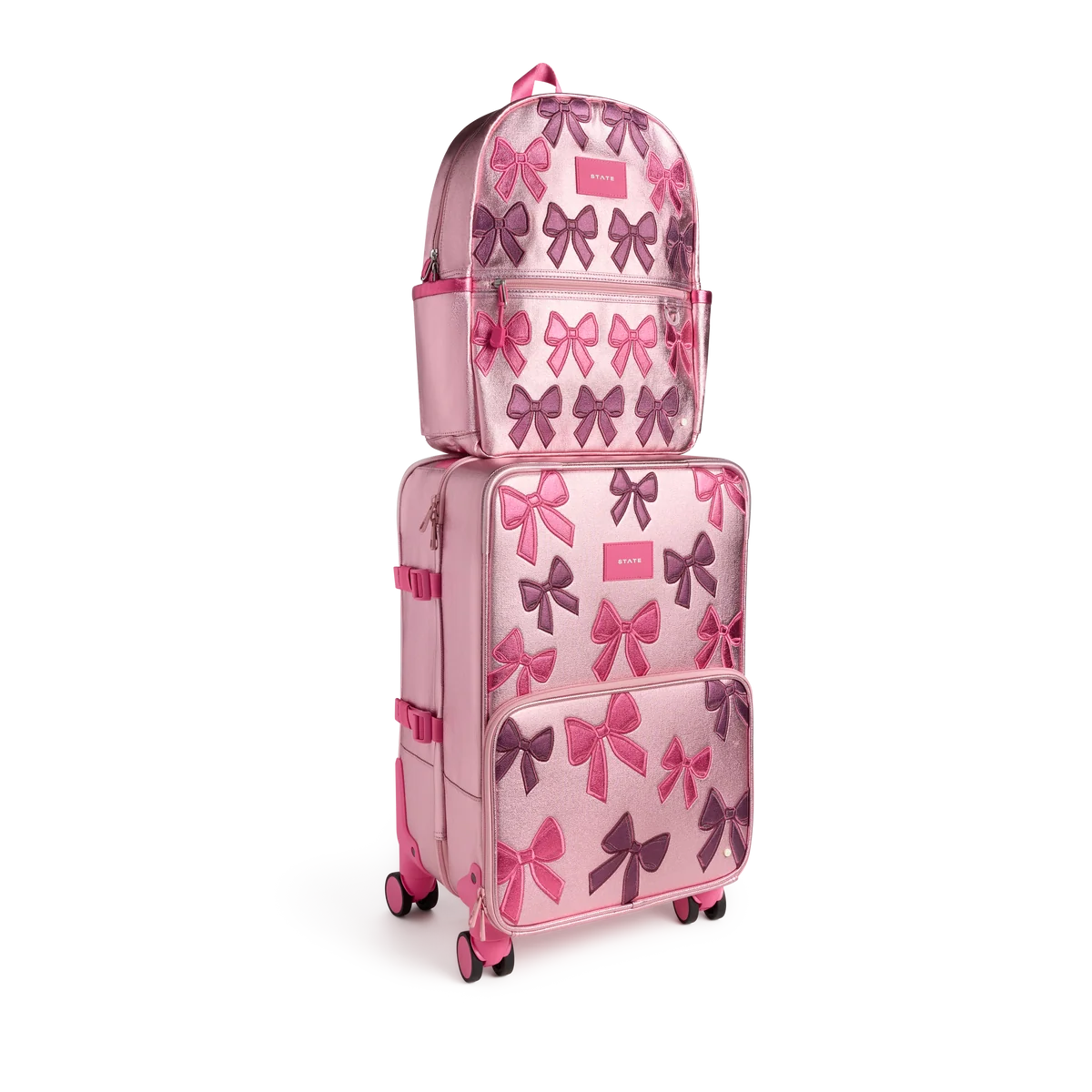 Logan Carry-On Suitcase Patchwork Bows
