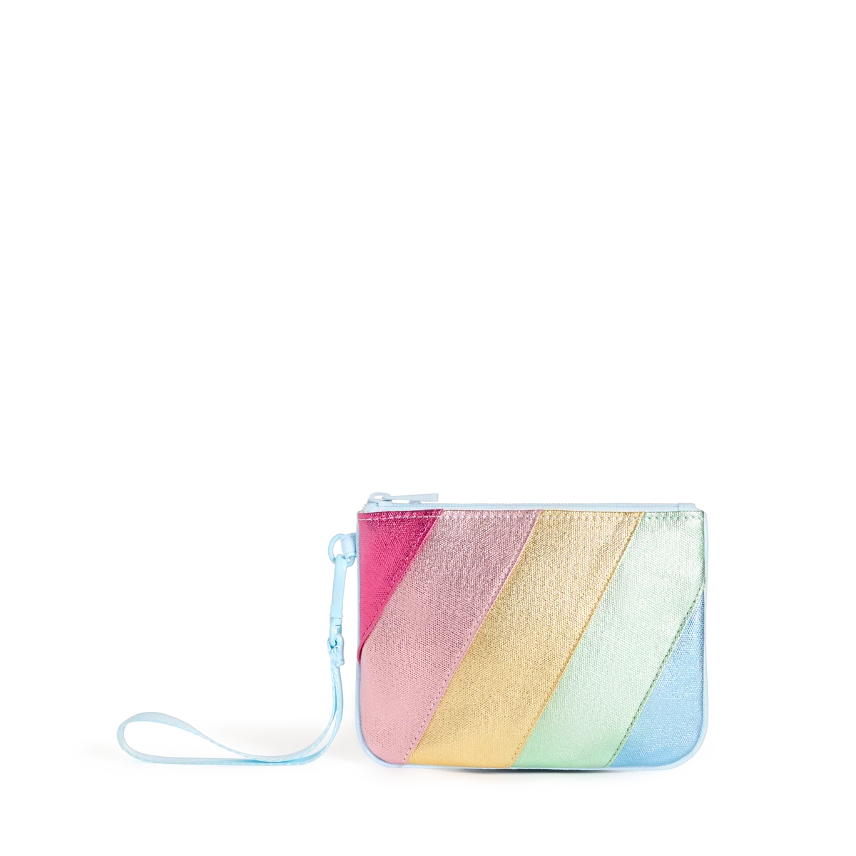 Mollie Wristlet Metallic Rainbow Cloud