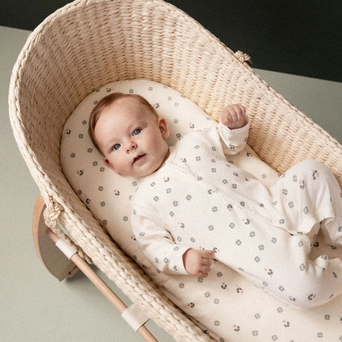 Cotton Stretch and Grow - Lucky Print