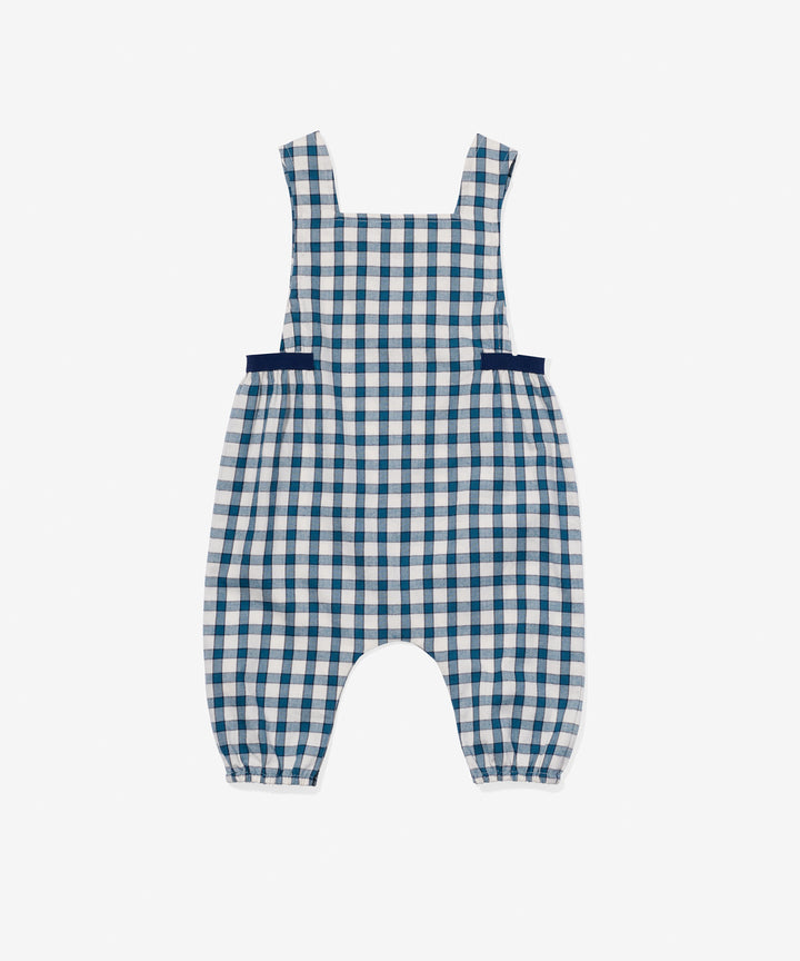 Scout Baby Overall - Blue Picnic Check