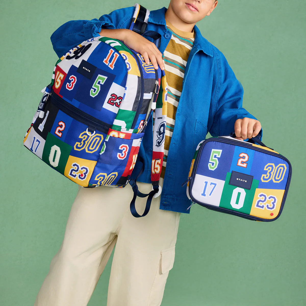 Kane Double Pocket Backpack - Varsity Numbers