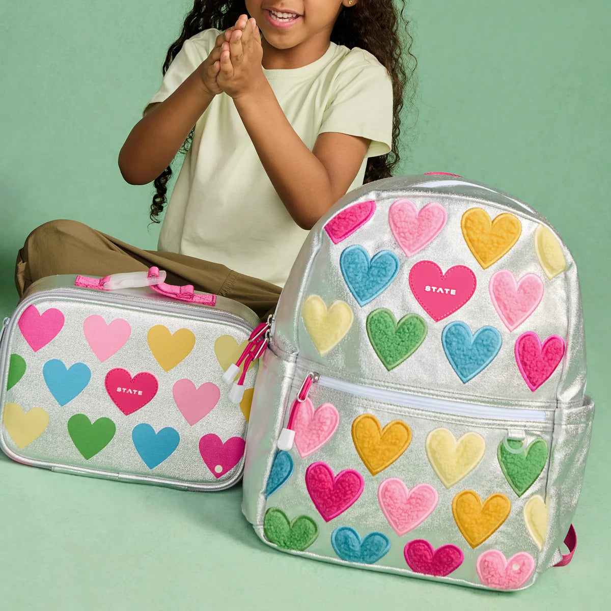 Kane Backpack Happy Fuzzy Hearts