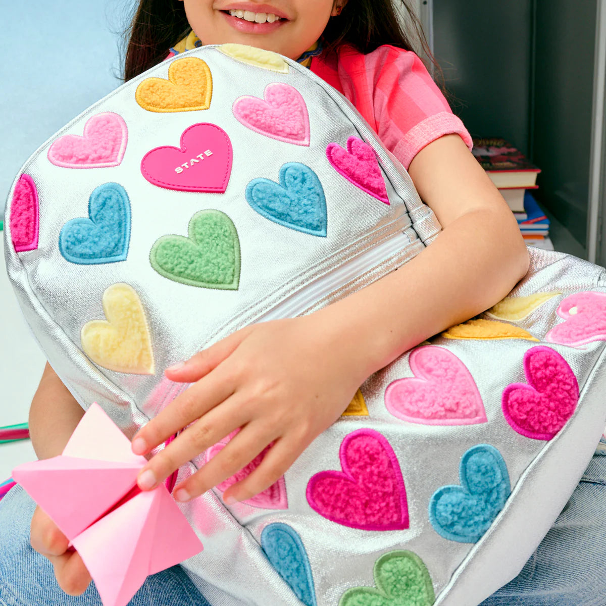 Kane Backpack Happy Fuzzy Hearts