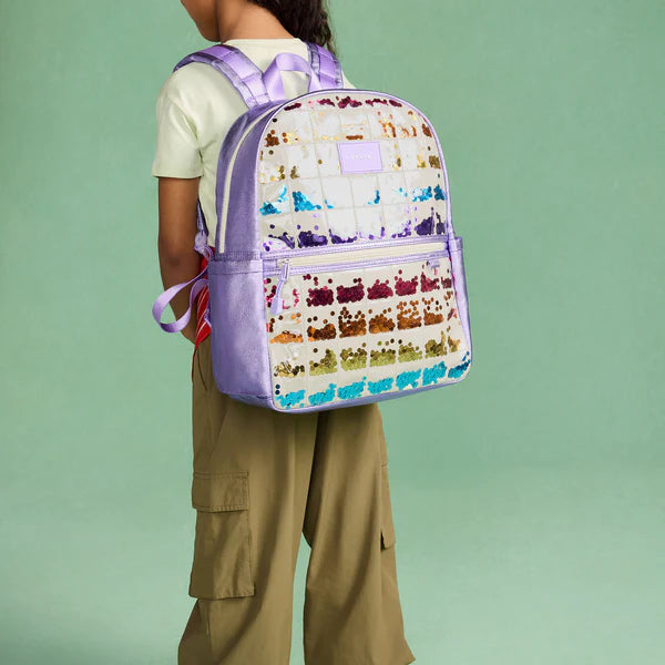 Kane Backpack - Lilac Quilted Sequins