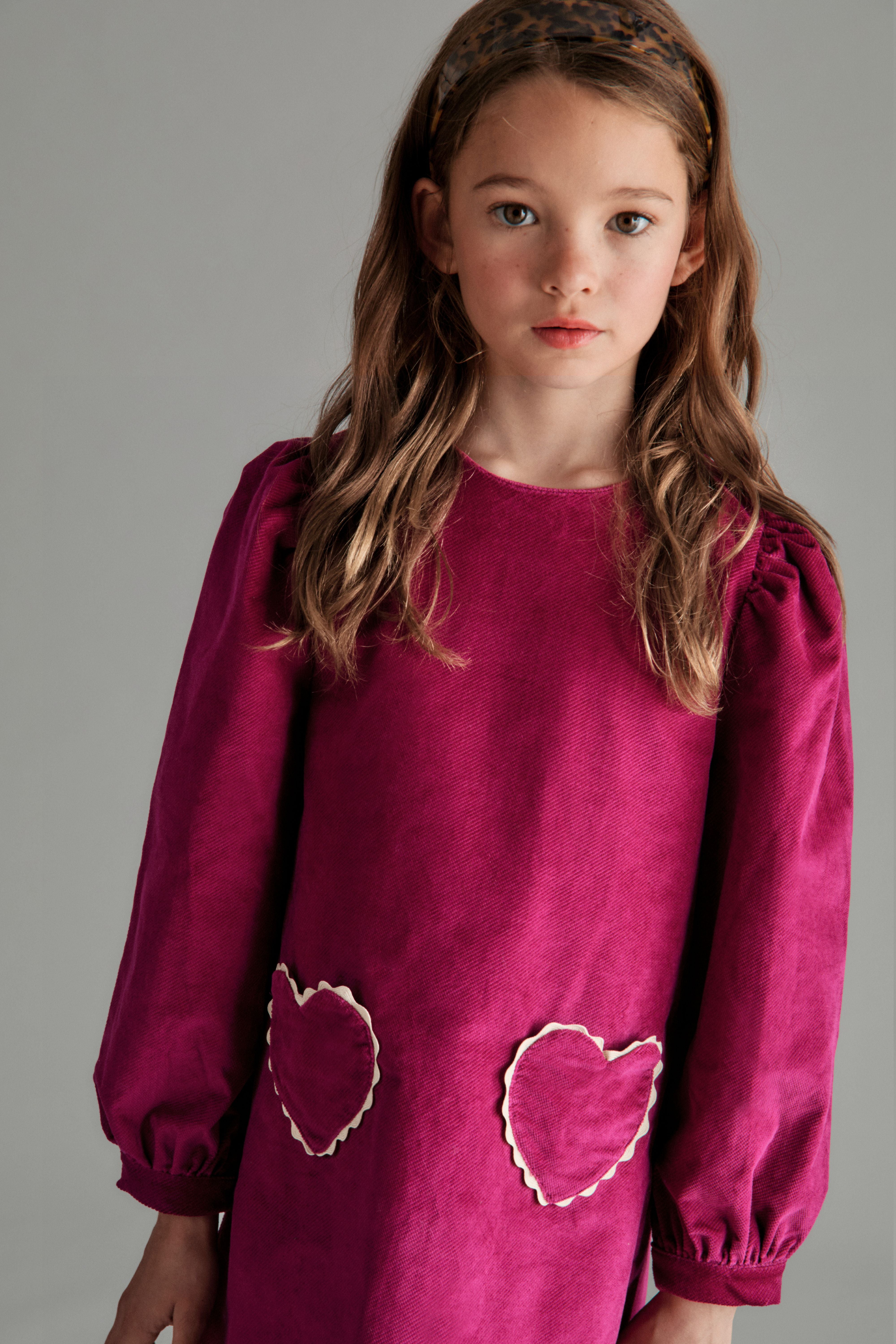 Clotilde Velvet Dress - Magenta