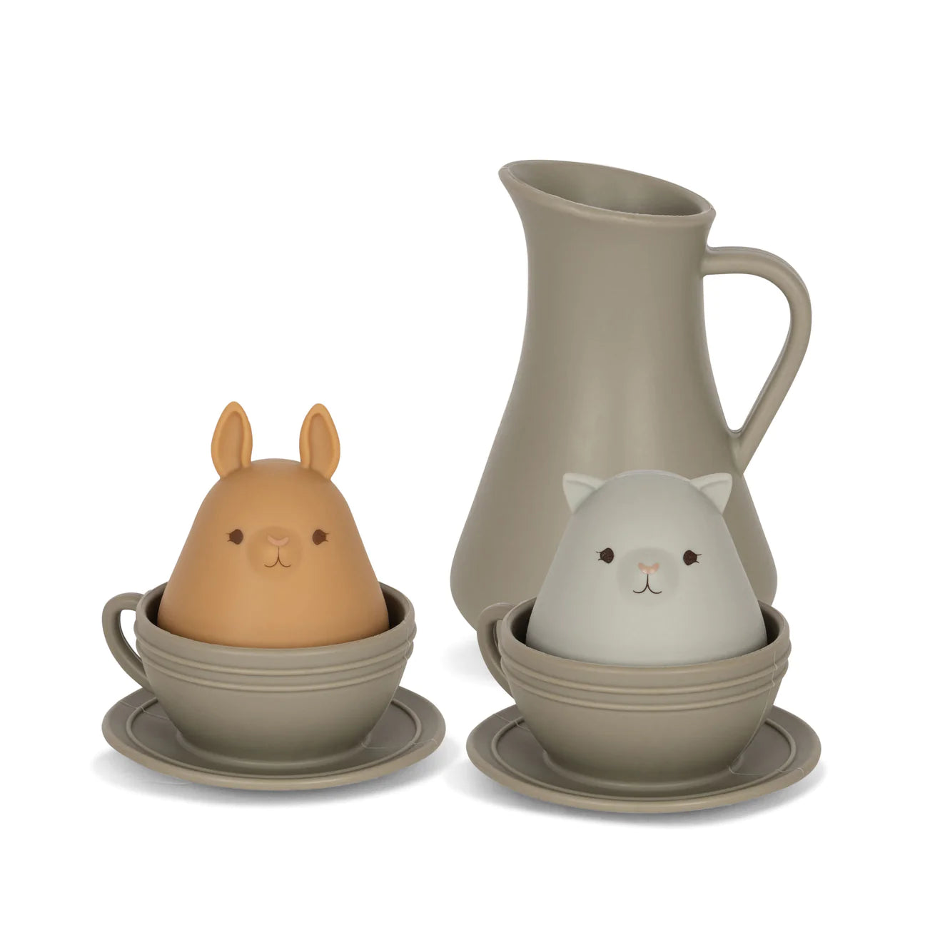 silicone bath toy cup set - stone mix