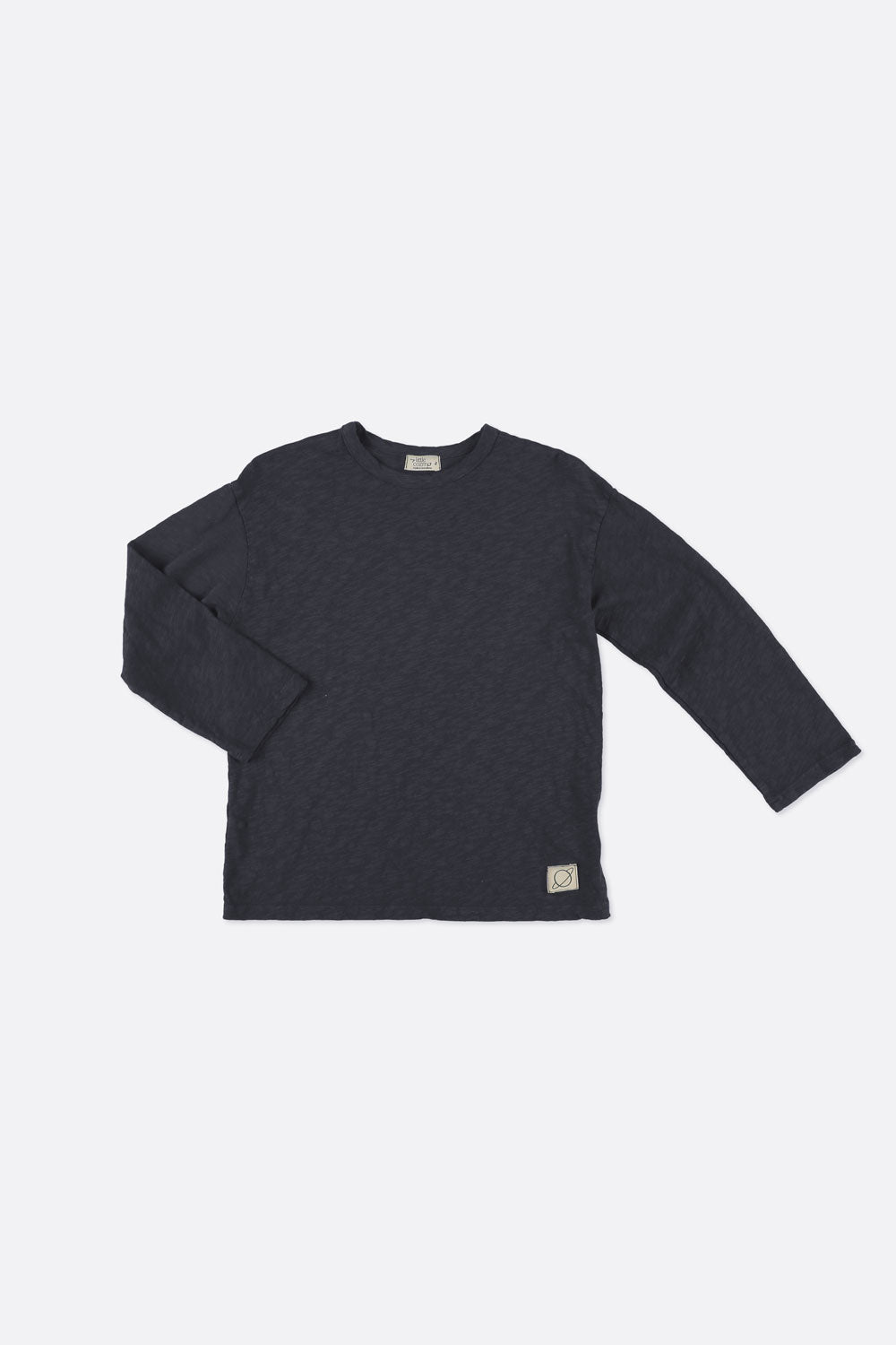 Slub Long Sleeves T-Shirt Navy