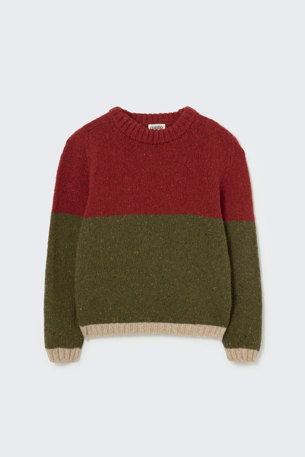 Tigris Tweed Tricot Knit Sweater - Ginger Green
