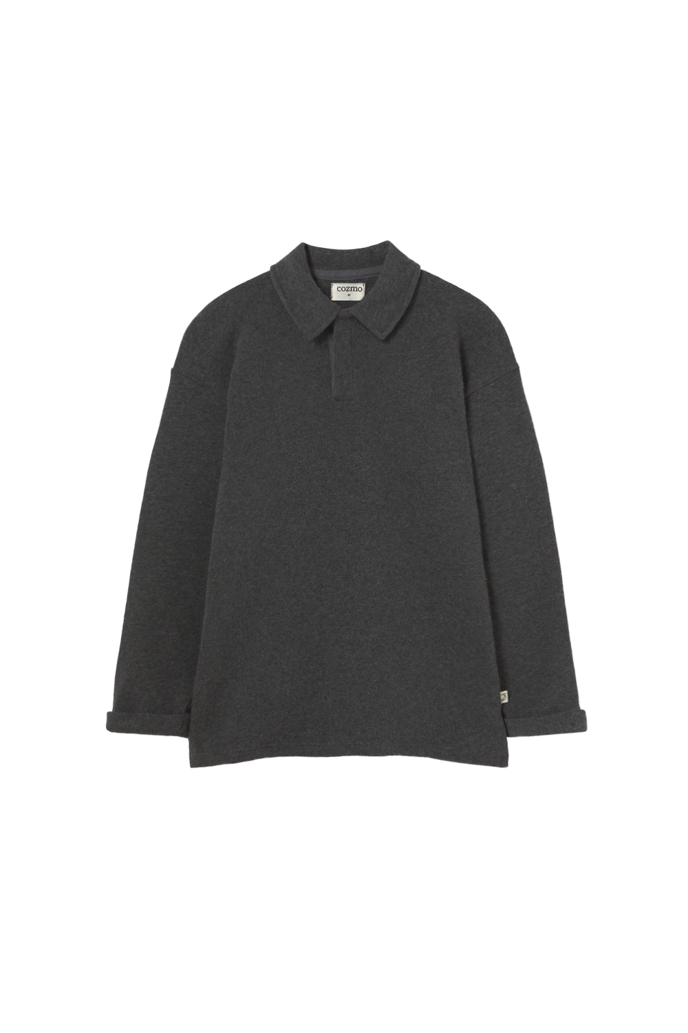 Soft Brushed Knit Sweater - Grey