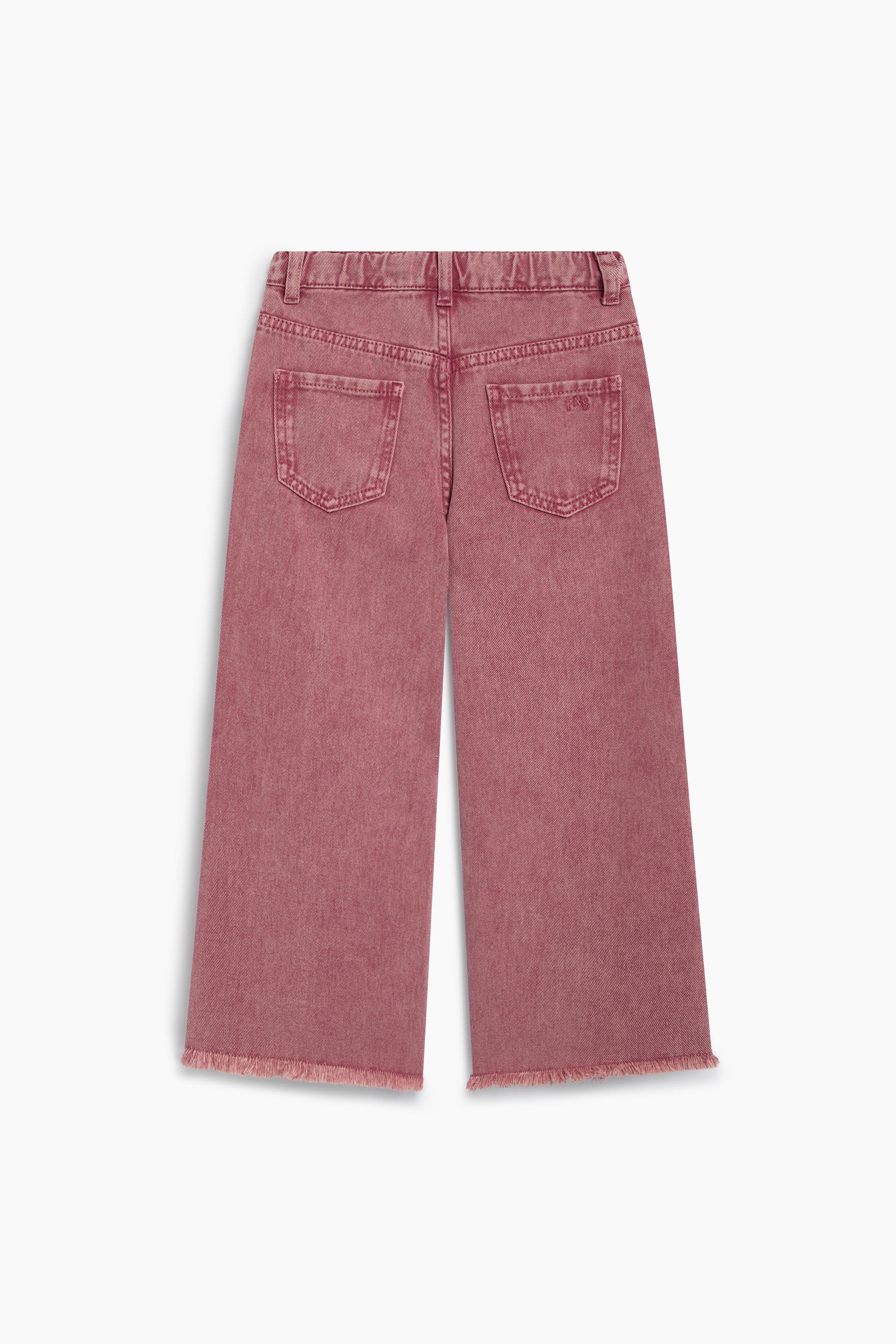 TNS Denim Wide Leg Trouser - Rumba Red