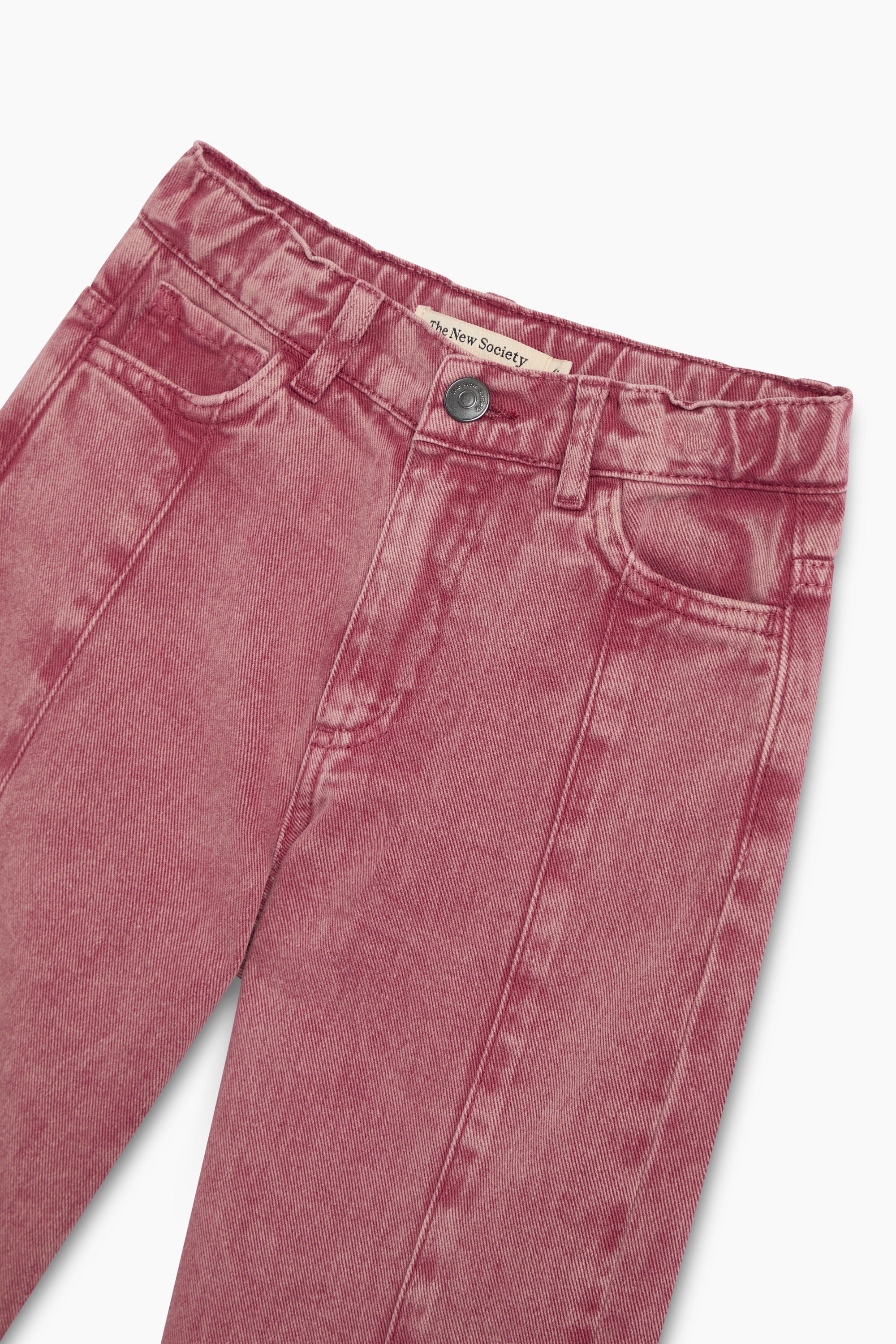 TNS Denim Wide Leg Trouser - Rumba Red