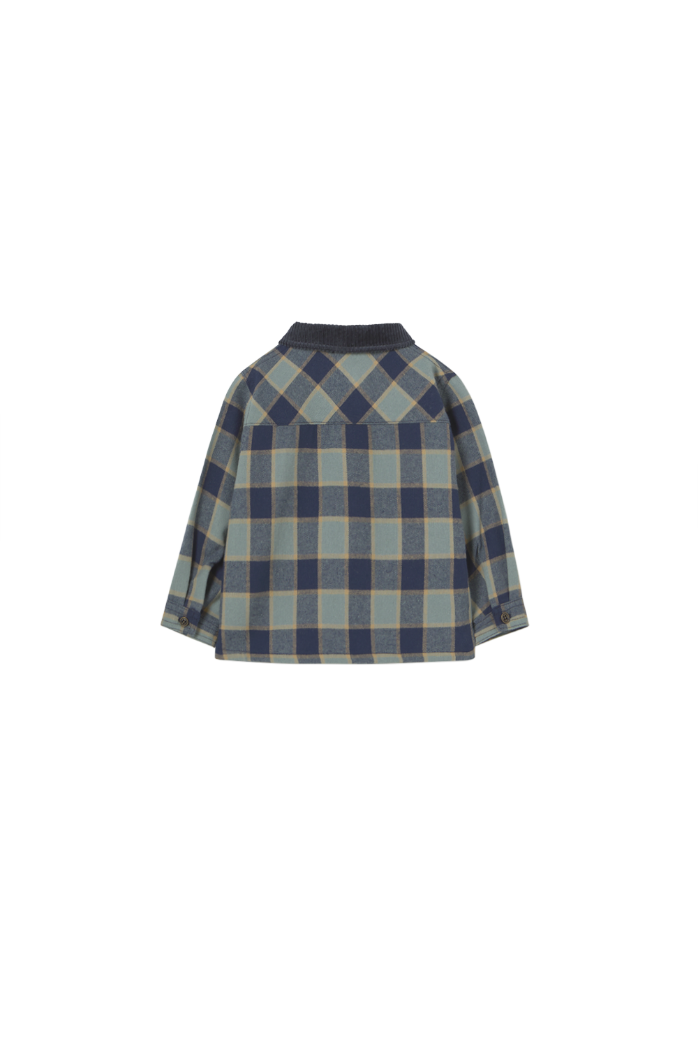 Check Flannel Baby Shirt - Artic Blue
