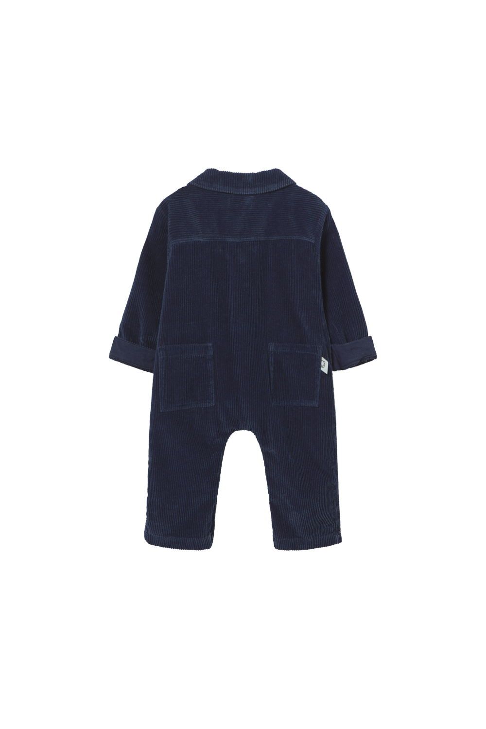 Denim Corduroy Baby Jumpsuit - Navy