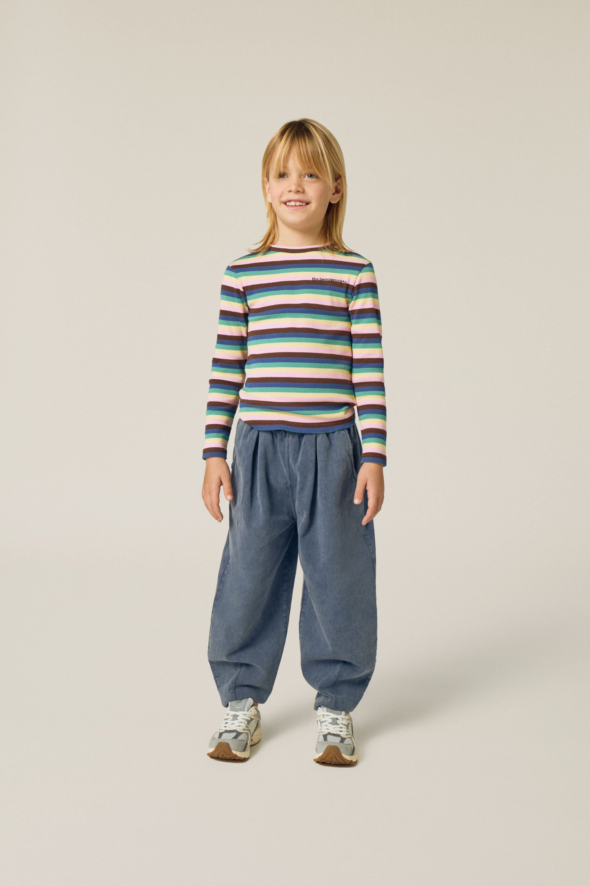 Blue Washed Trousers - Blue