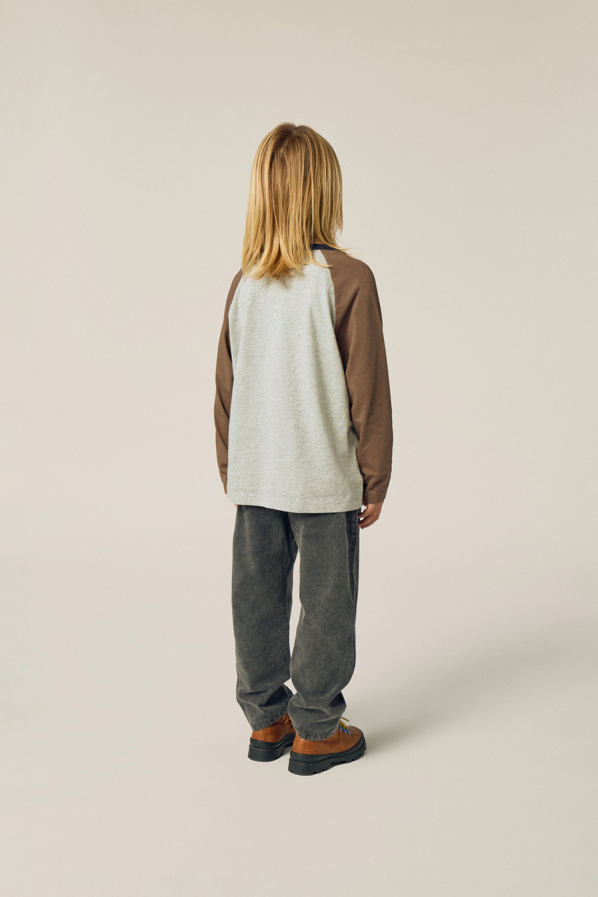 Bicolor Patches Denim Trousers - Grey